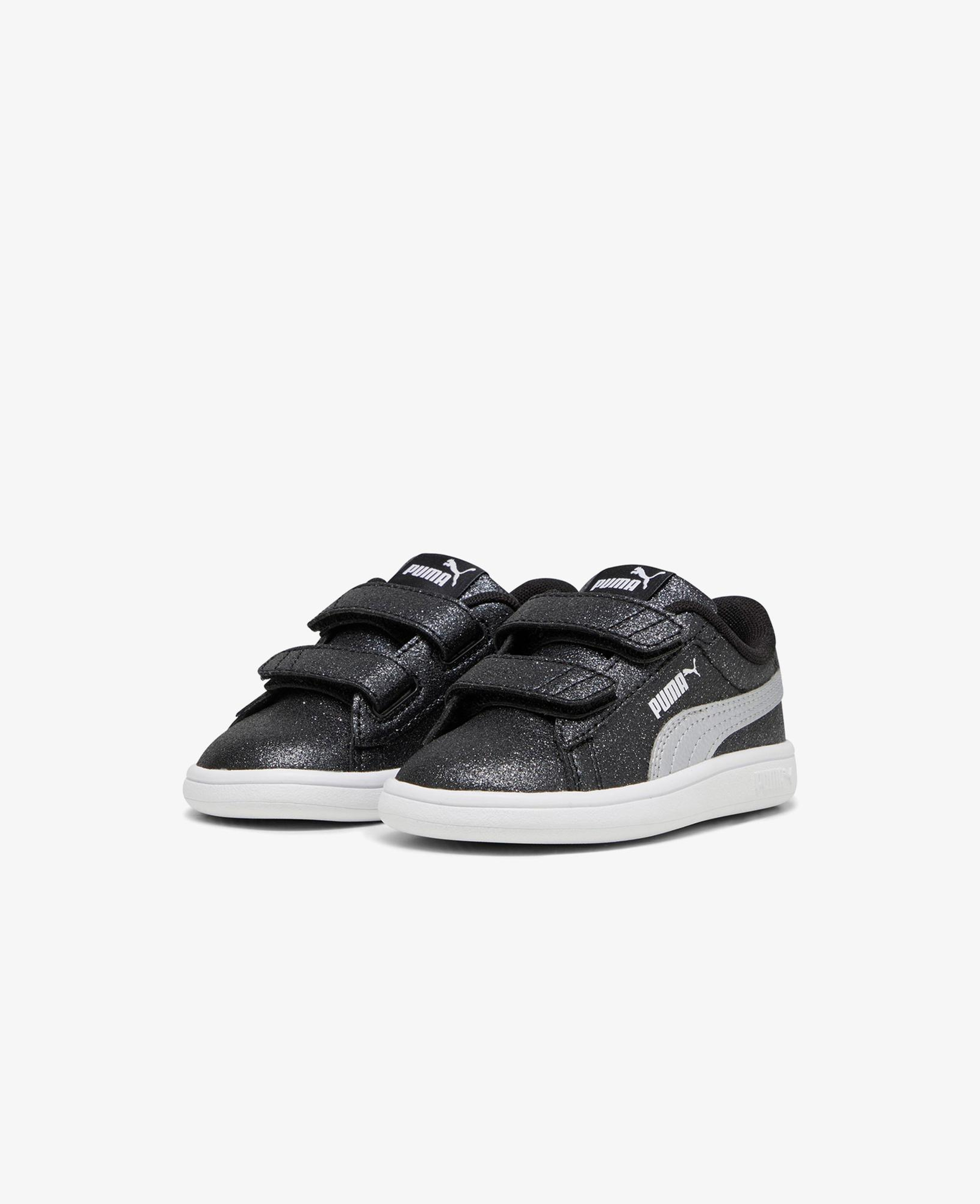 Puma Smash 3.0 Glit Glam V In Çocuk Siyah Spor Ayakkabı