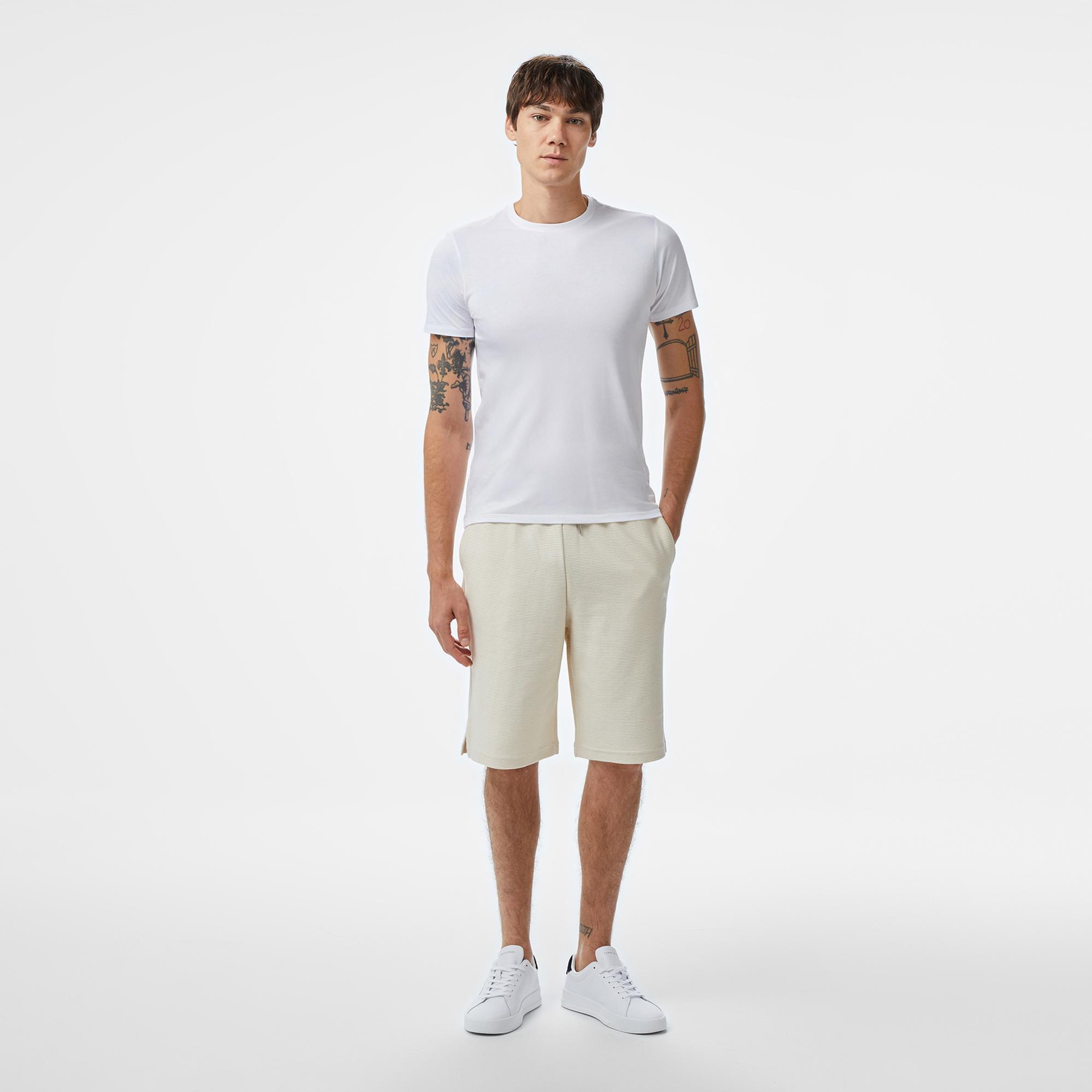 Puma Premium Ess Jacquard Erkek Krem Şort