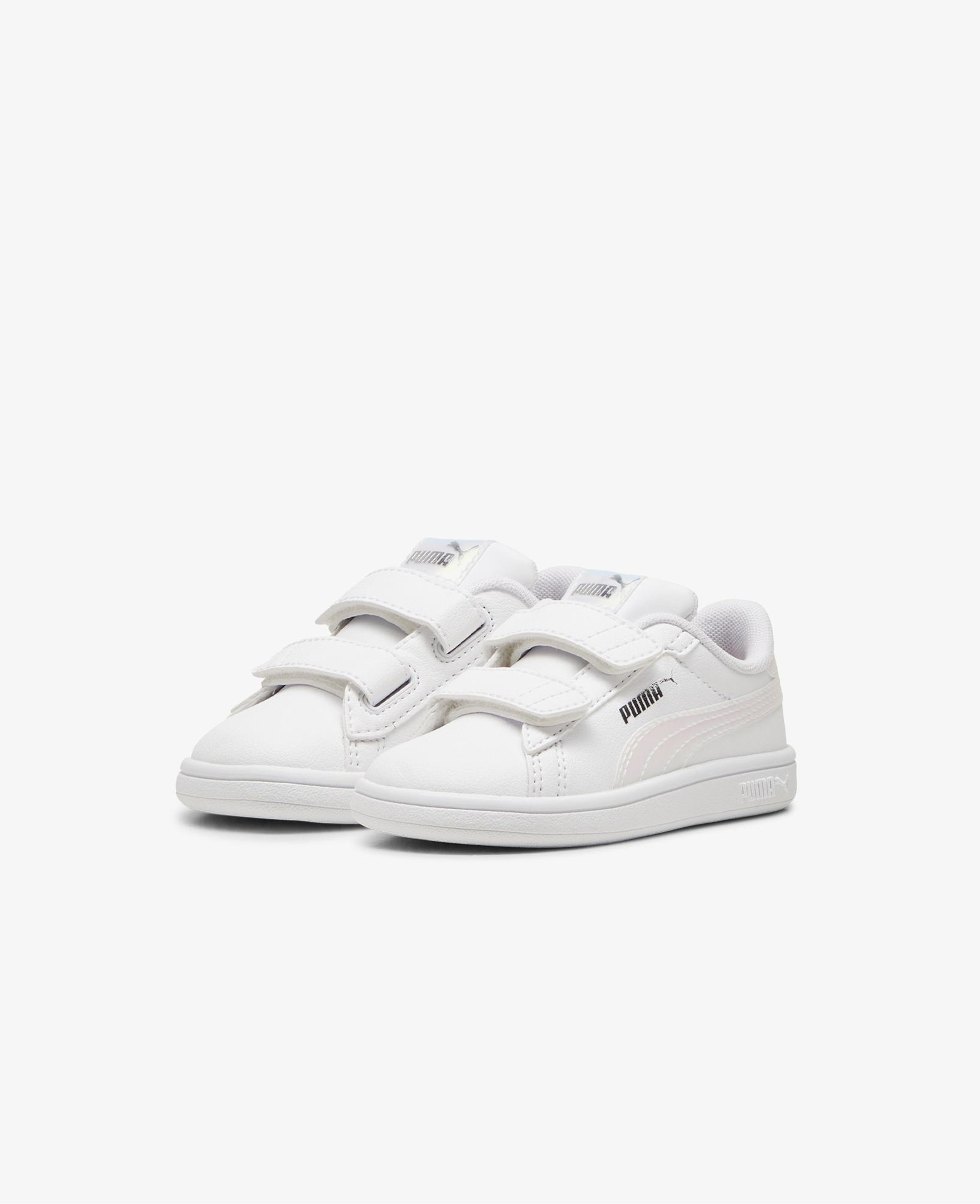 Puma Smash 3.0 Holo 2.0 Bebek Beyaz Spor Ayakkabı