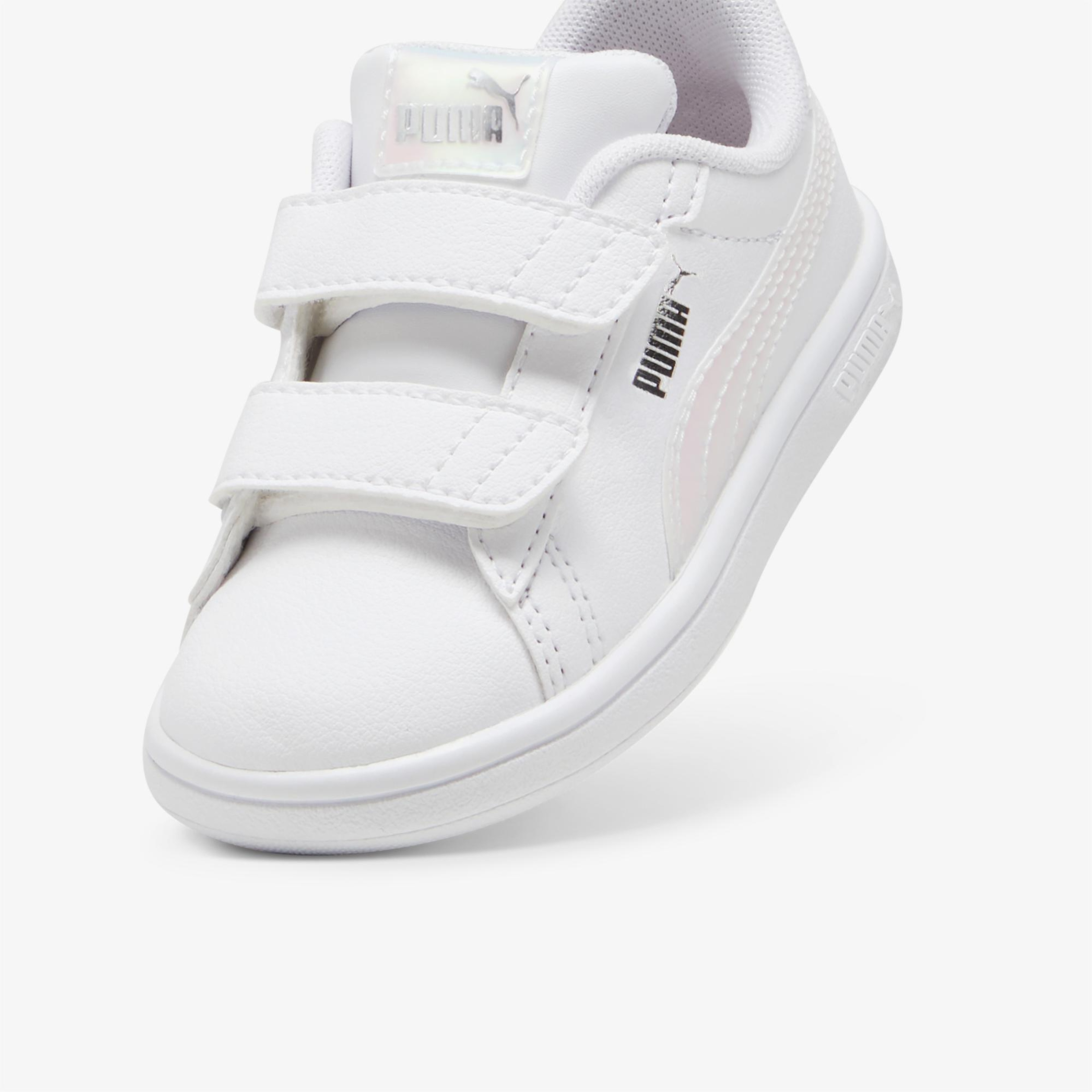 Puma Smash 3.0 Holo 2.0 Bebek Beyaz Spor Ayakkabı