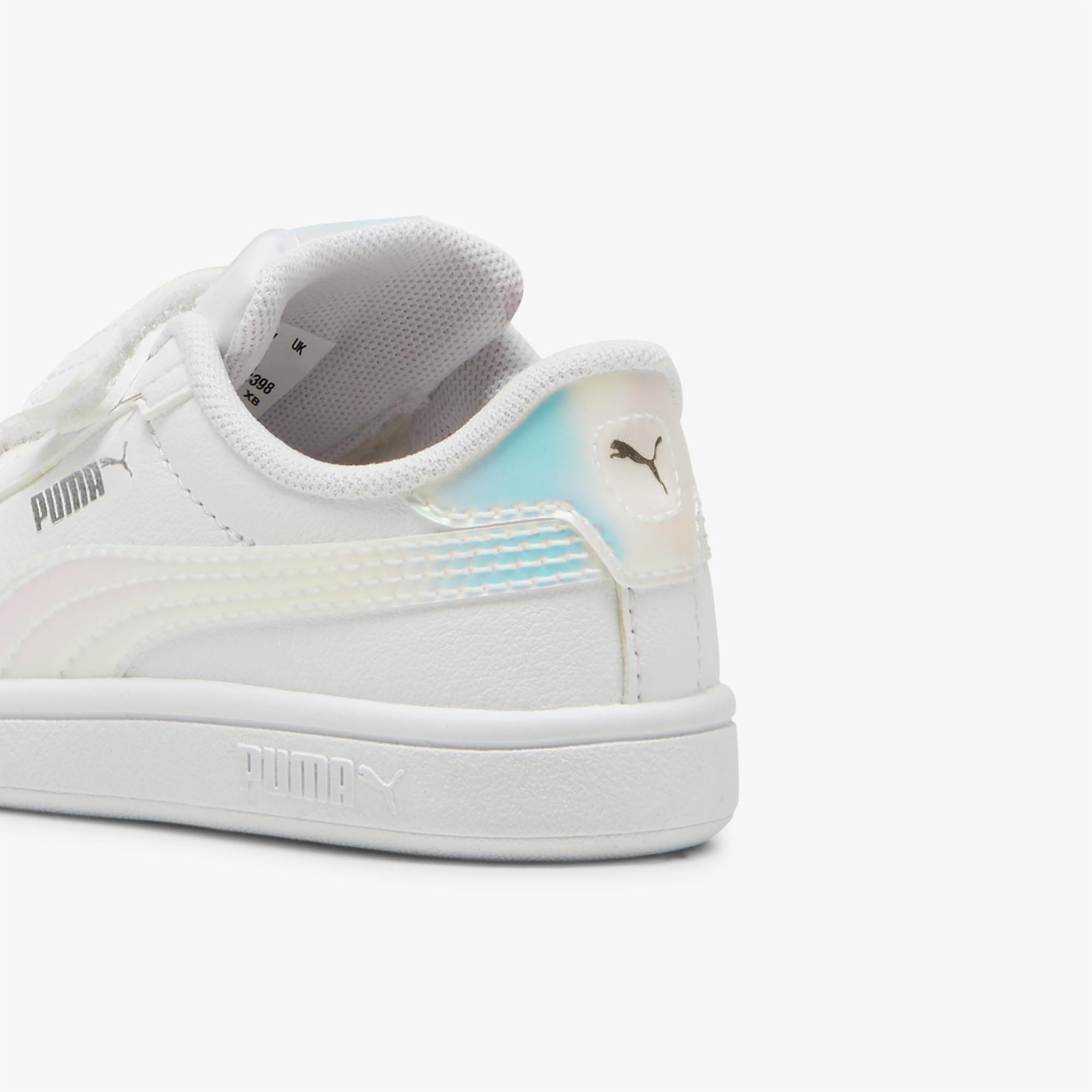 Puma Smash 3.0 Holo 2.0 Bebek Beyaz Spor Ayakkabı