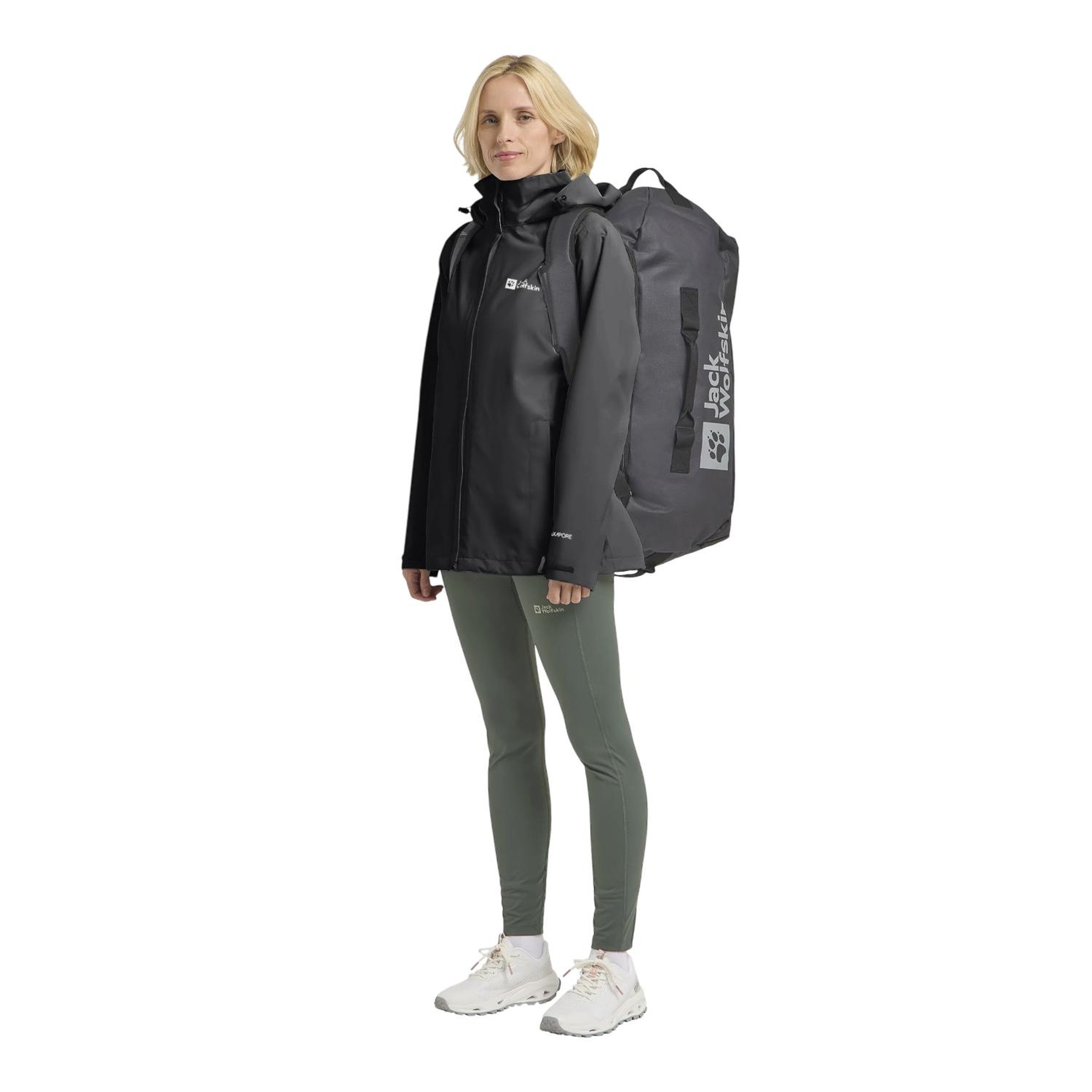 Jack Wolfskin Trailtime 2l Kadın Siyah Outdoor Ceketi