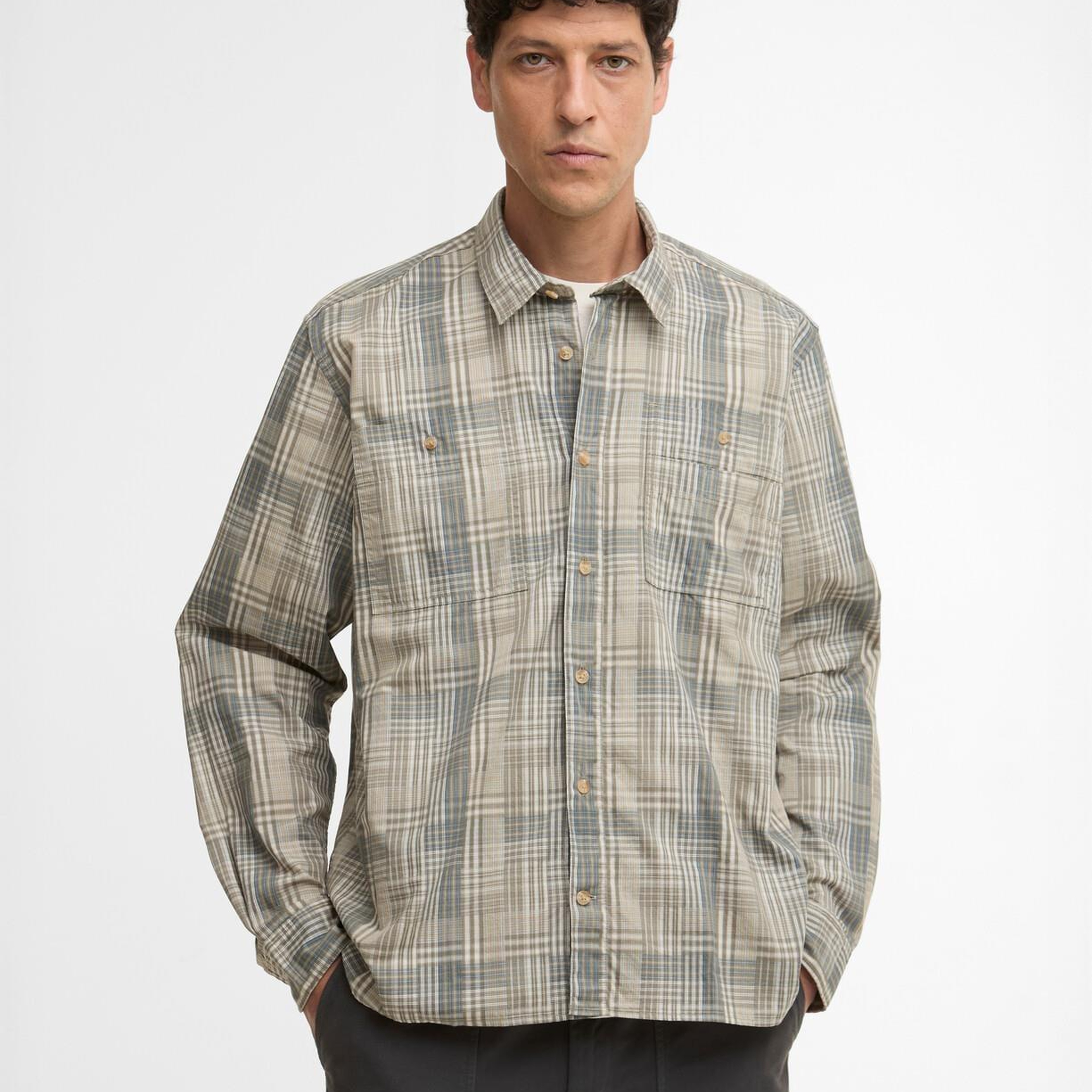 Barbour Maxwell Checked Patch Relaxed Gömlek