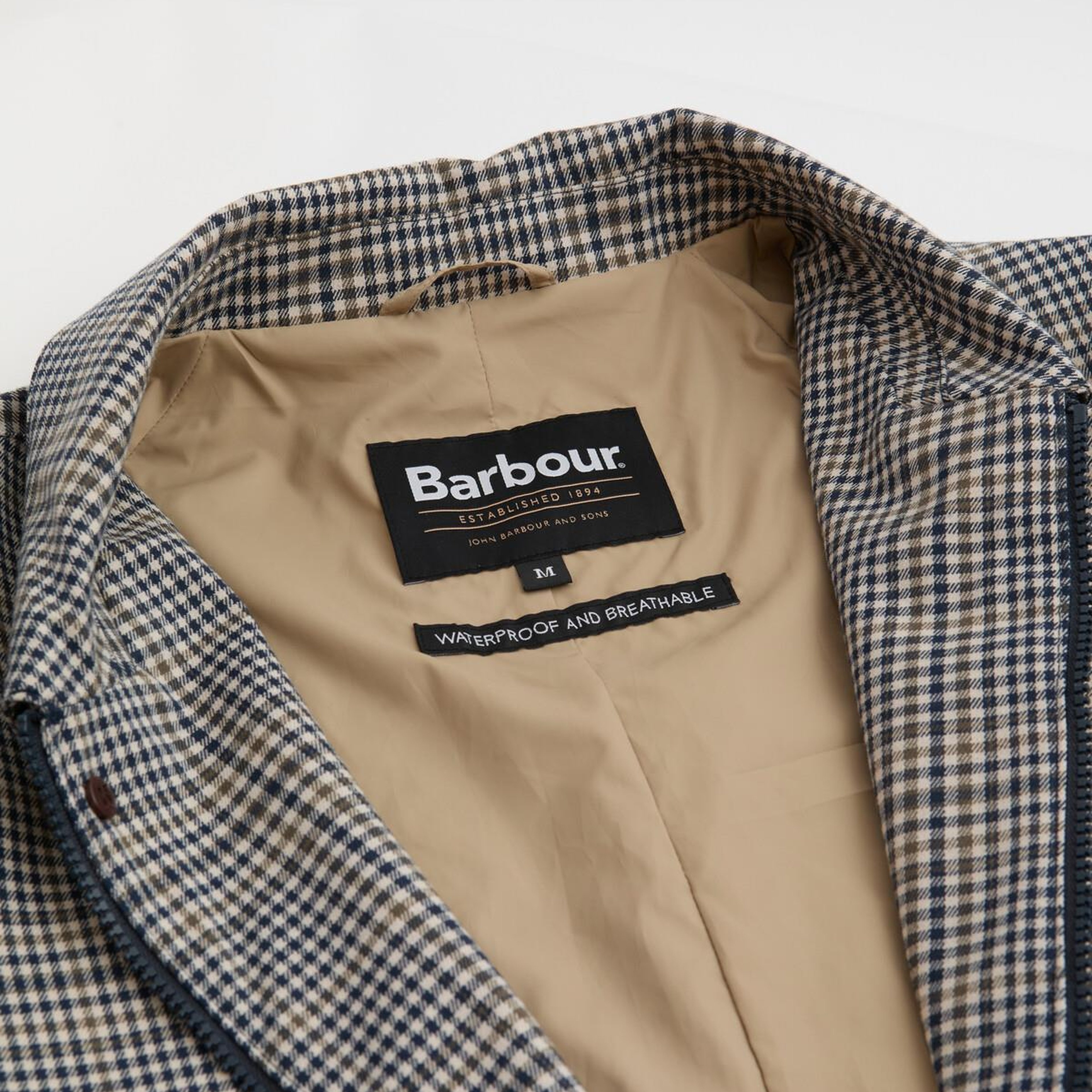 Barbour Check Rokig Waterproof Ceket