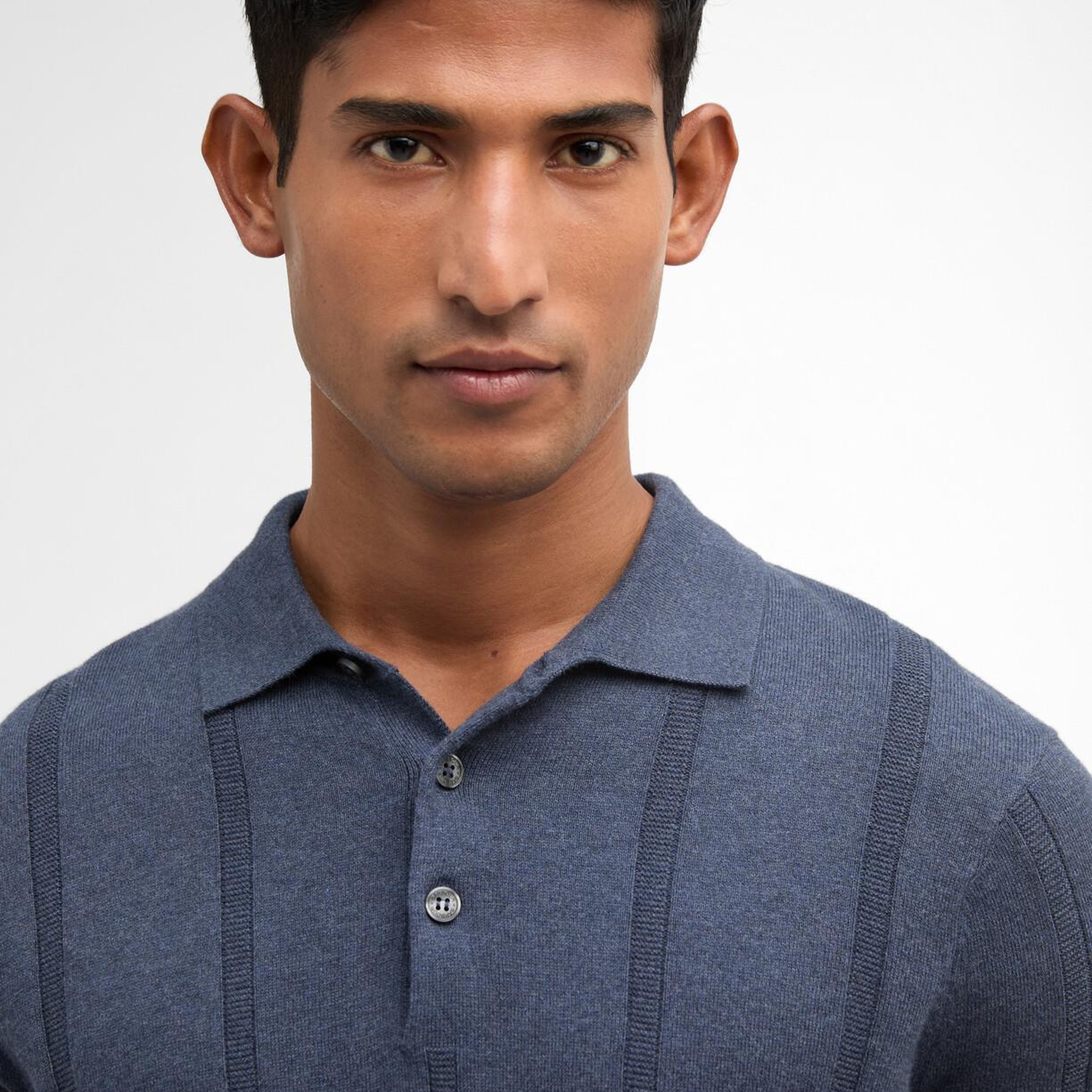 Barbour Wellburn Knitted Triko Polo Yaka