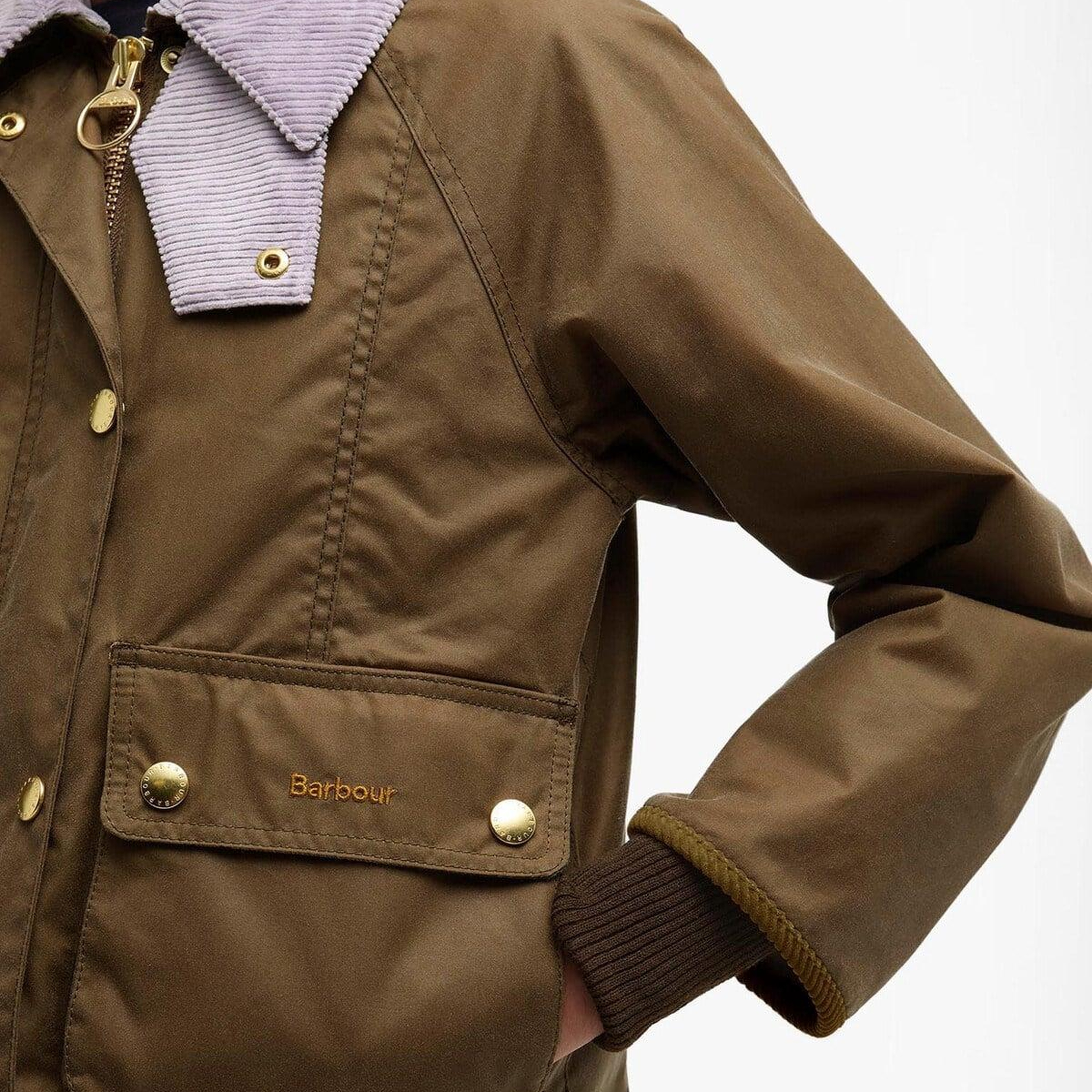 Barbour Cropped Beadnell Yağlı Ceket