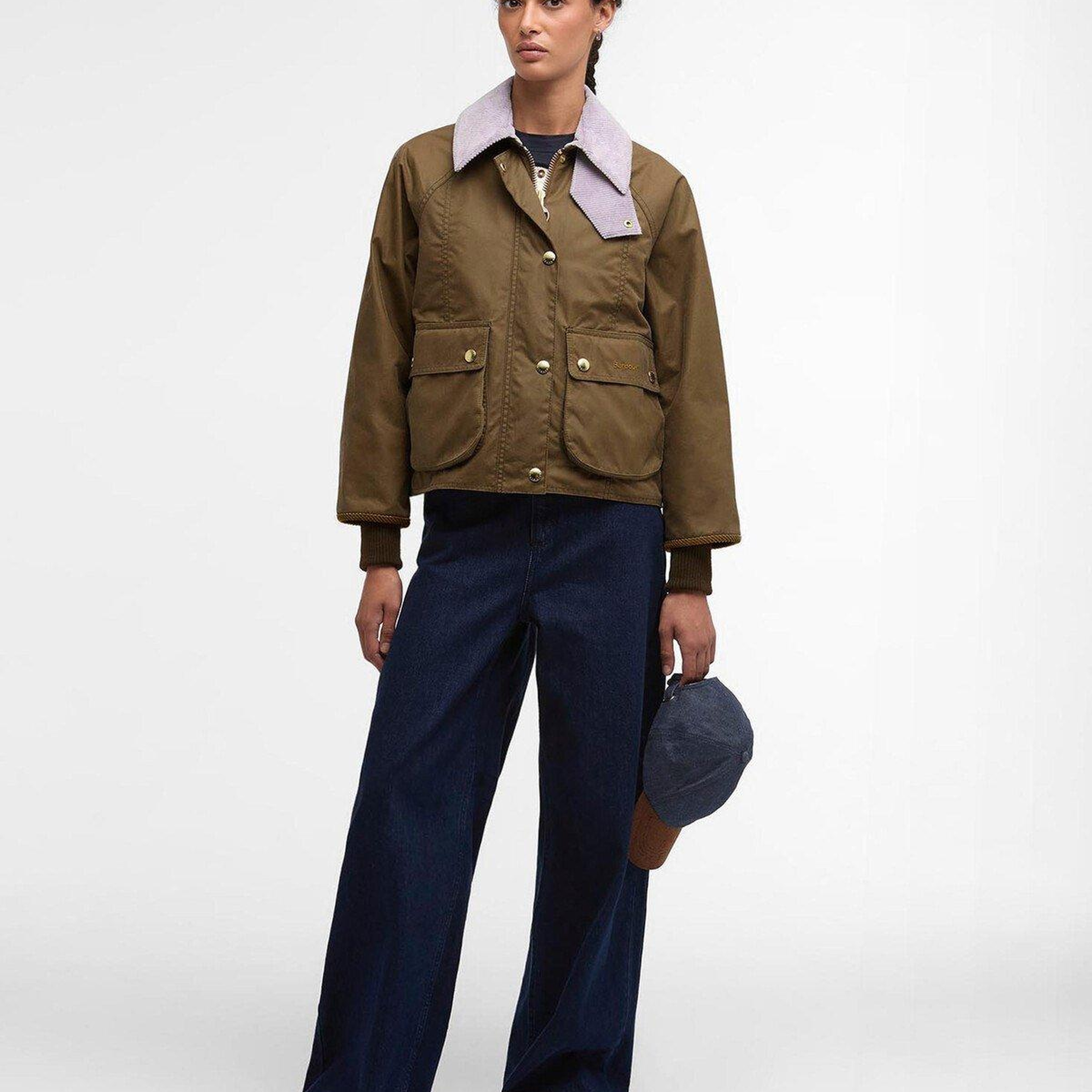 Barbour Cropped Beadnell Yağlı Ceket