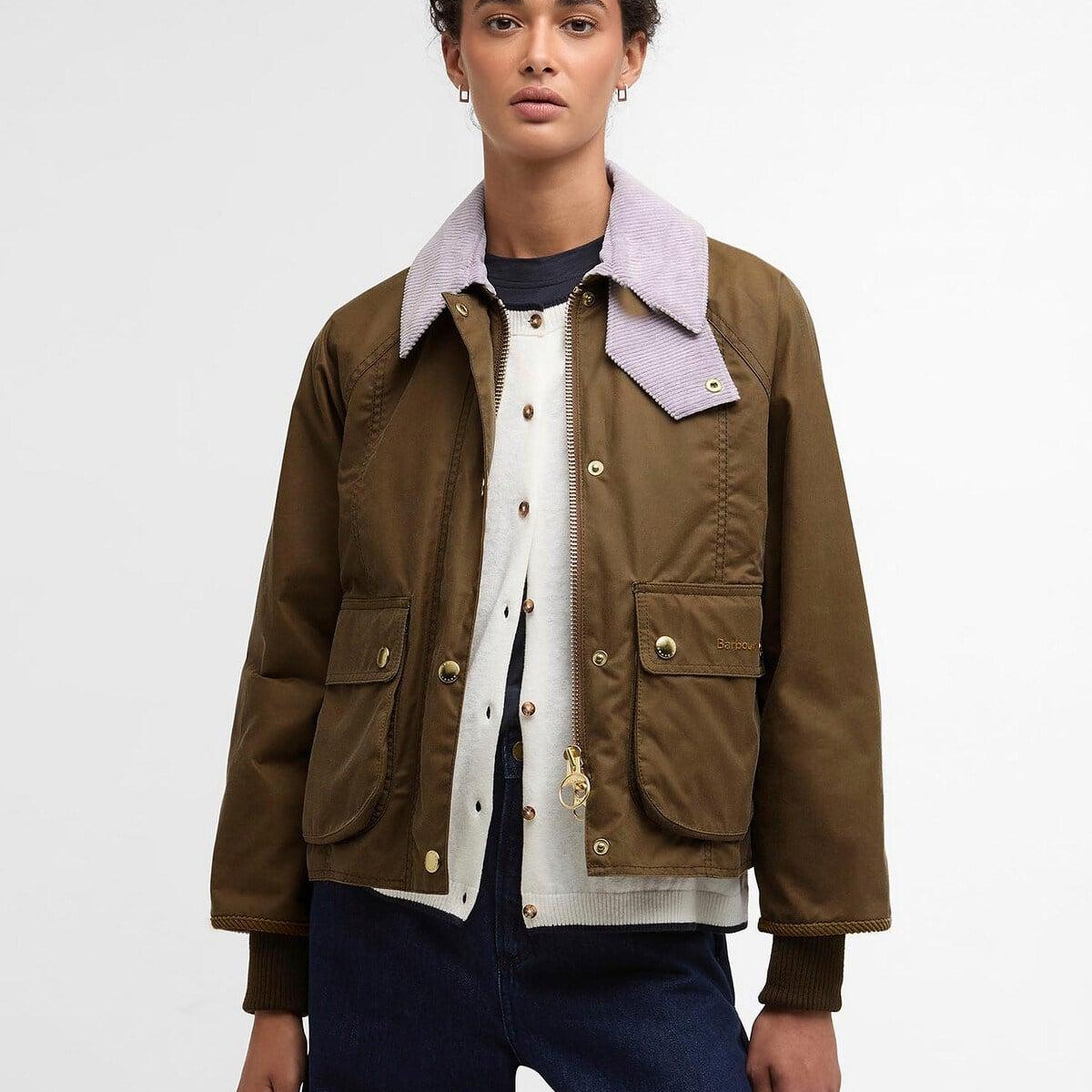 Barbour Cropped Beadnell Yağlı Ceket