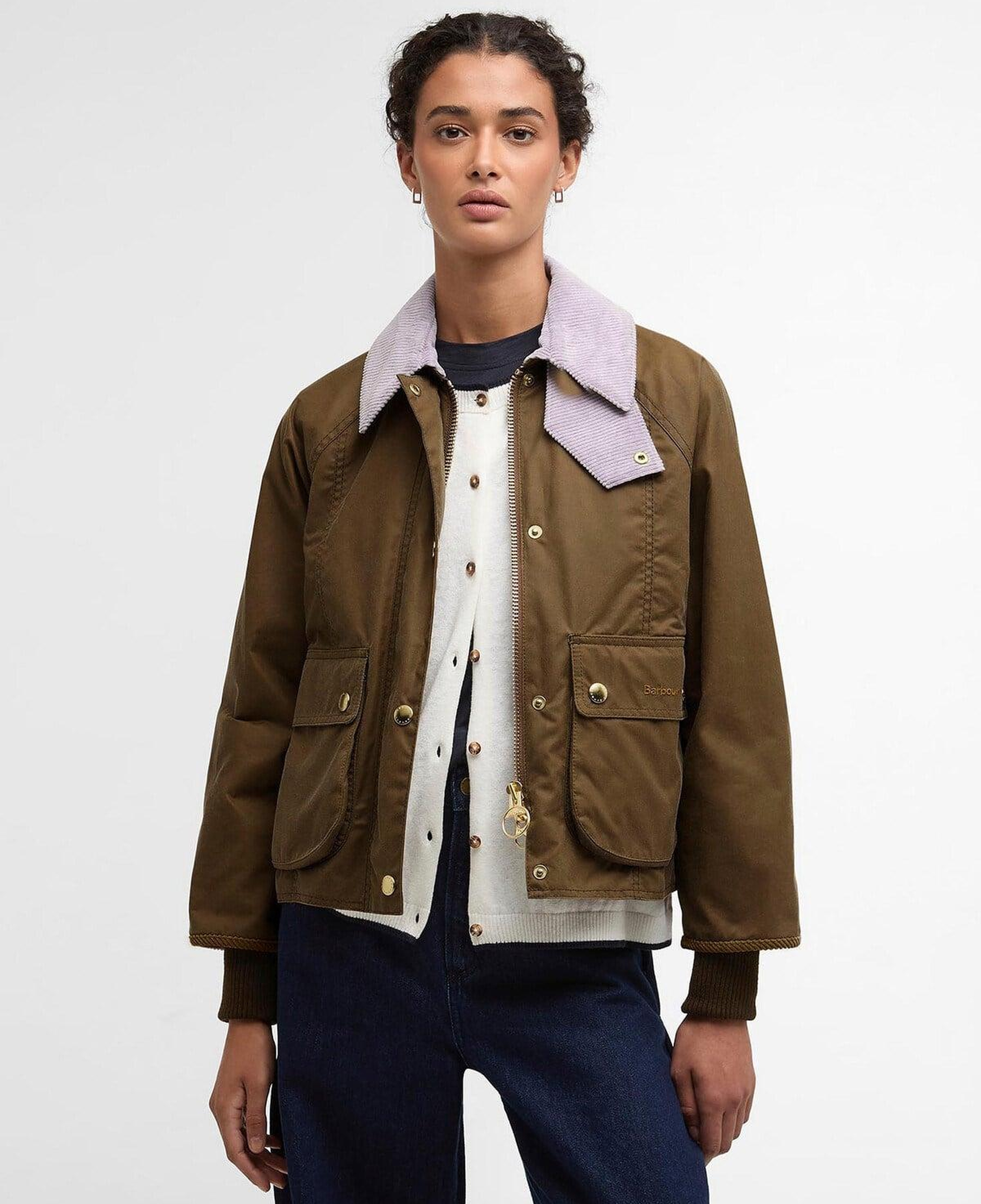 Barbour Cropped Beadnell Yağlı Ceket