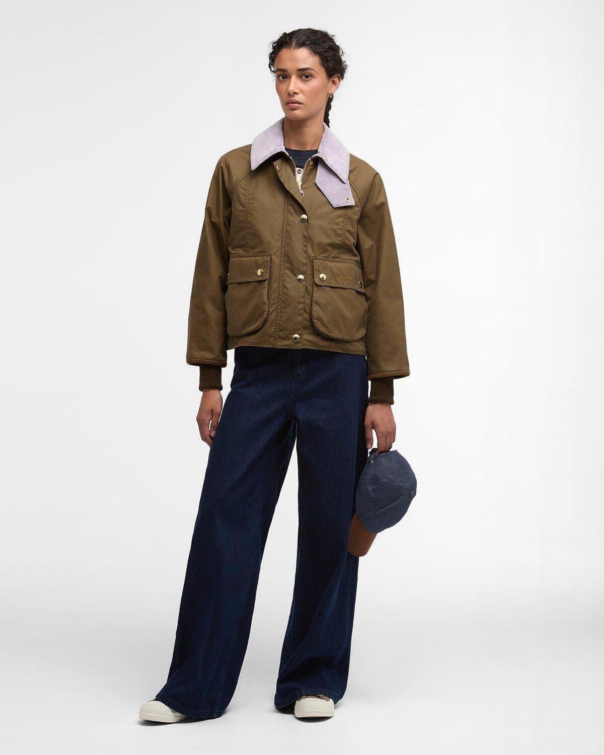Barbour Cropped Beadnell Yağlı Ceket