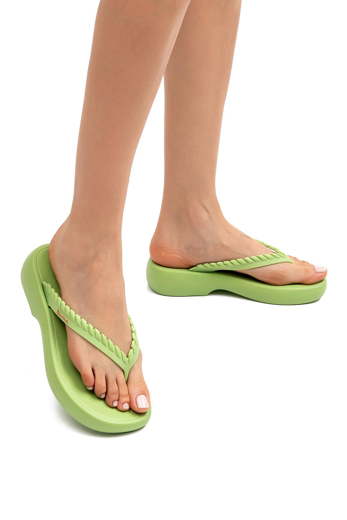 Verano Kadın Parmak Arası Terlik Yeşil 35/42