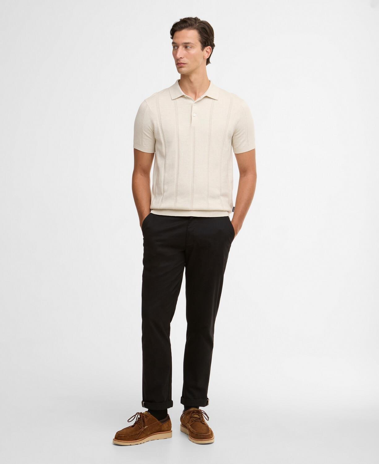Barbour Wellburn Knitted Triko Polo Yaka