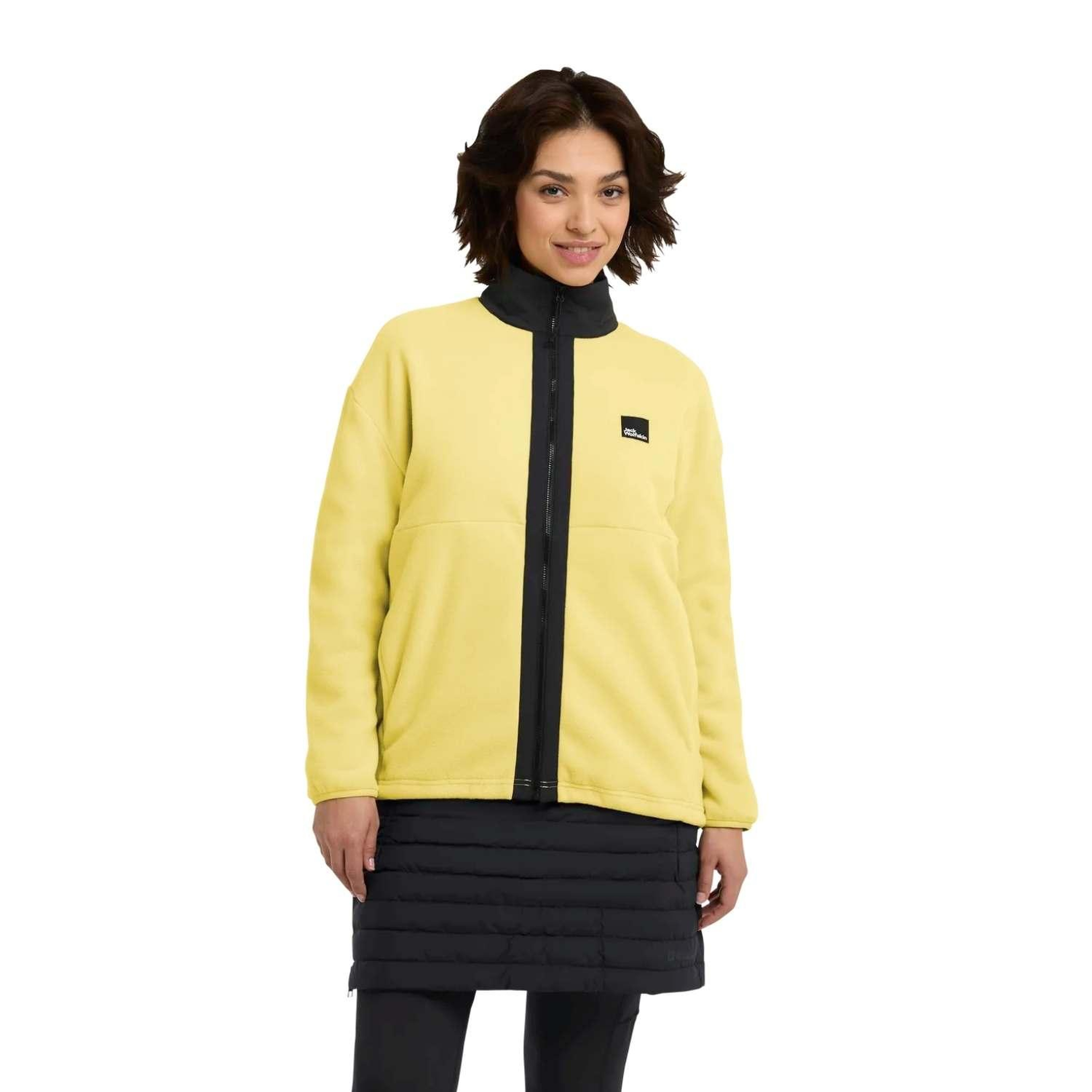 Jack Wolfskin Sumetro Fz Kadın Sarı Polar Ceket