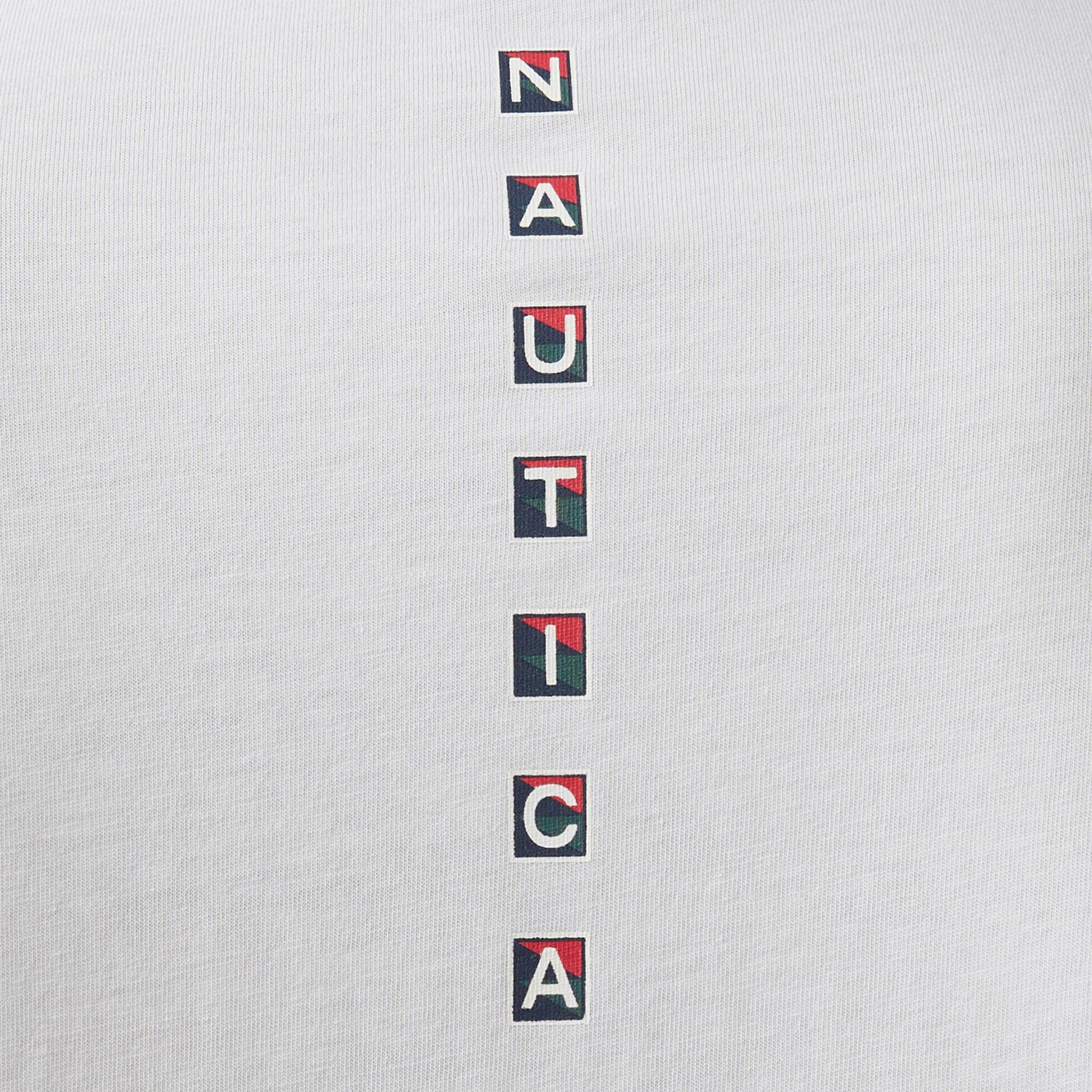 Nautica Erkek Beyaz Regular Fit T-Shirt