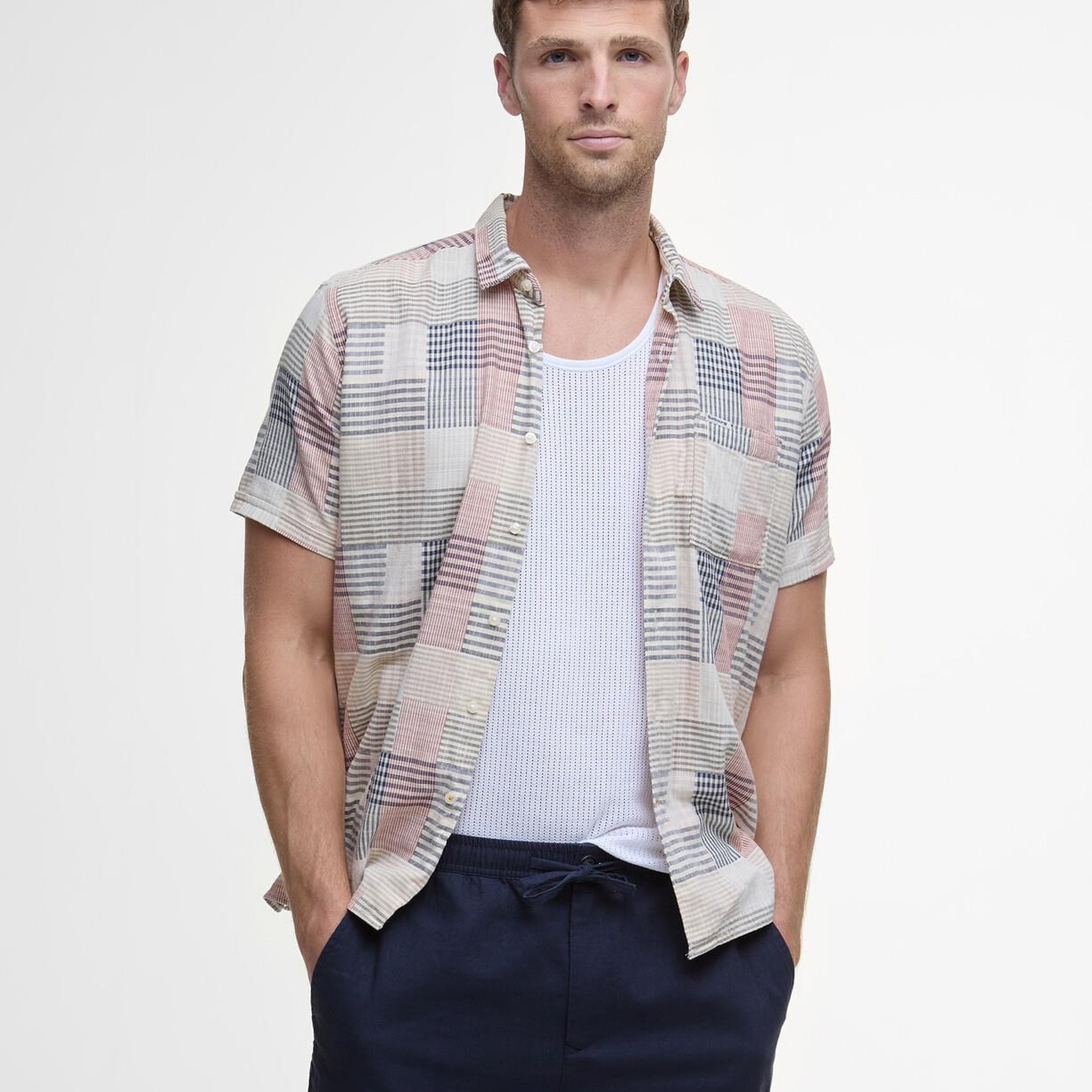 Barbour Cotton Linen Relaxed Şort