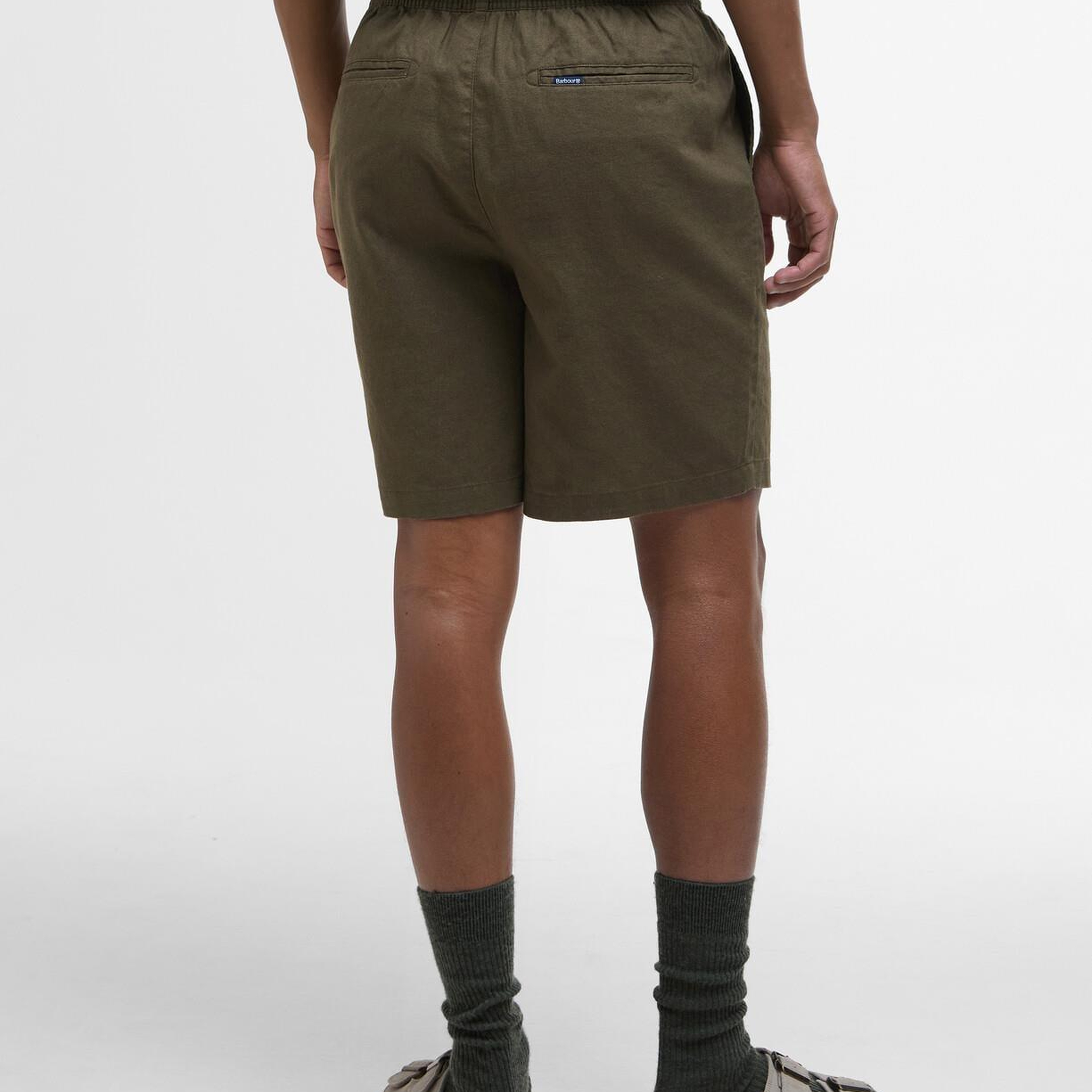 Barbour Cotton Linen Relaxed Şort