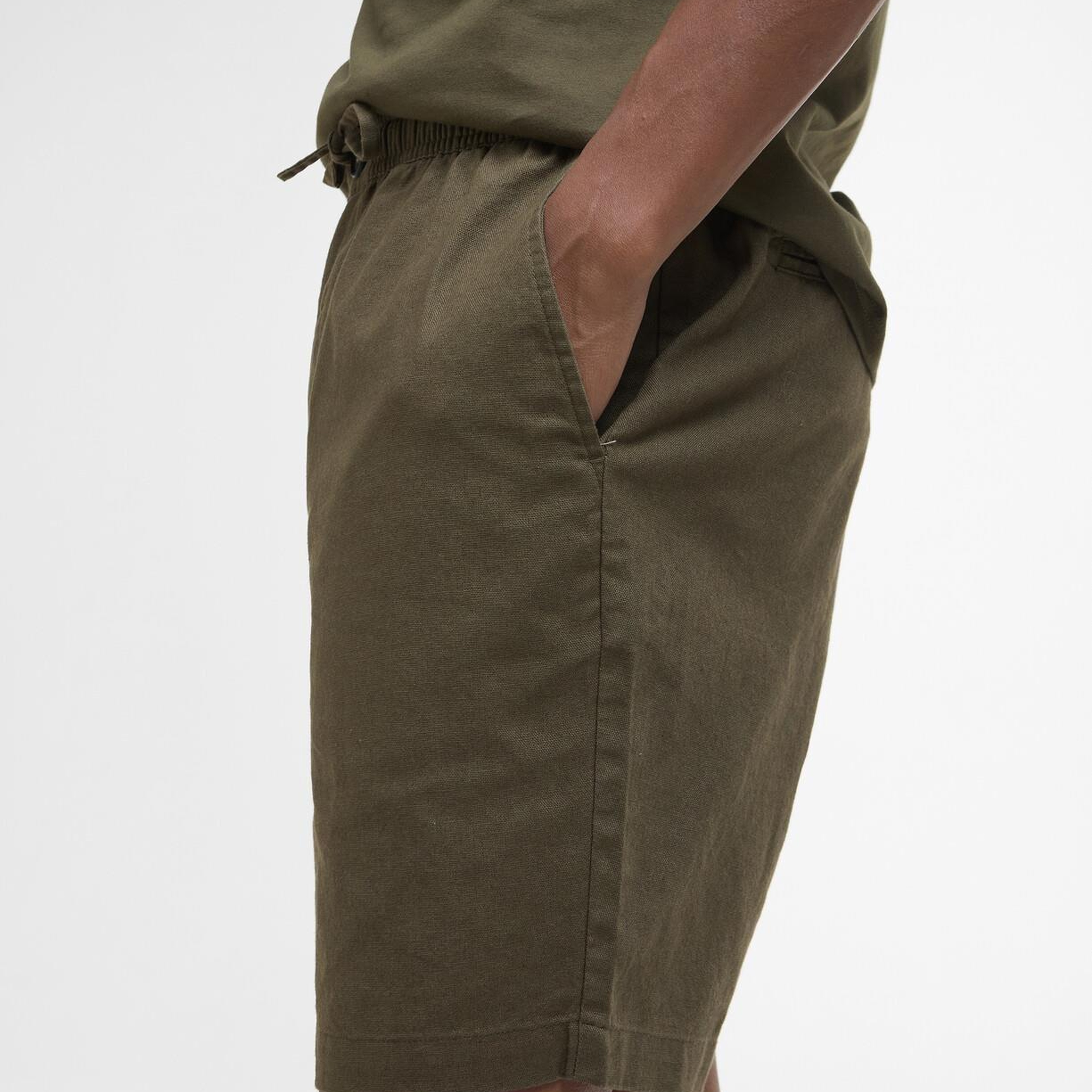 Barbour Cotton Linen Relaxed Şort