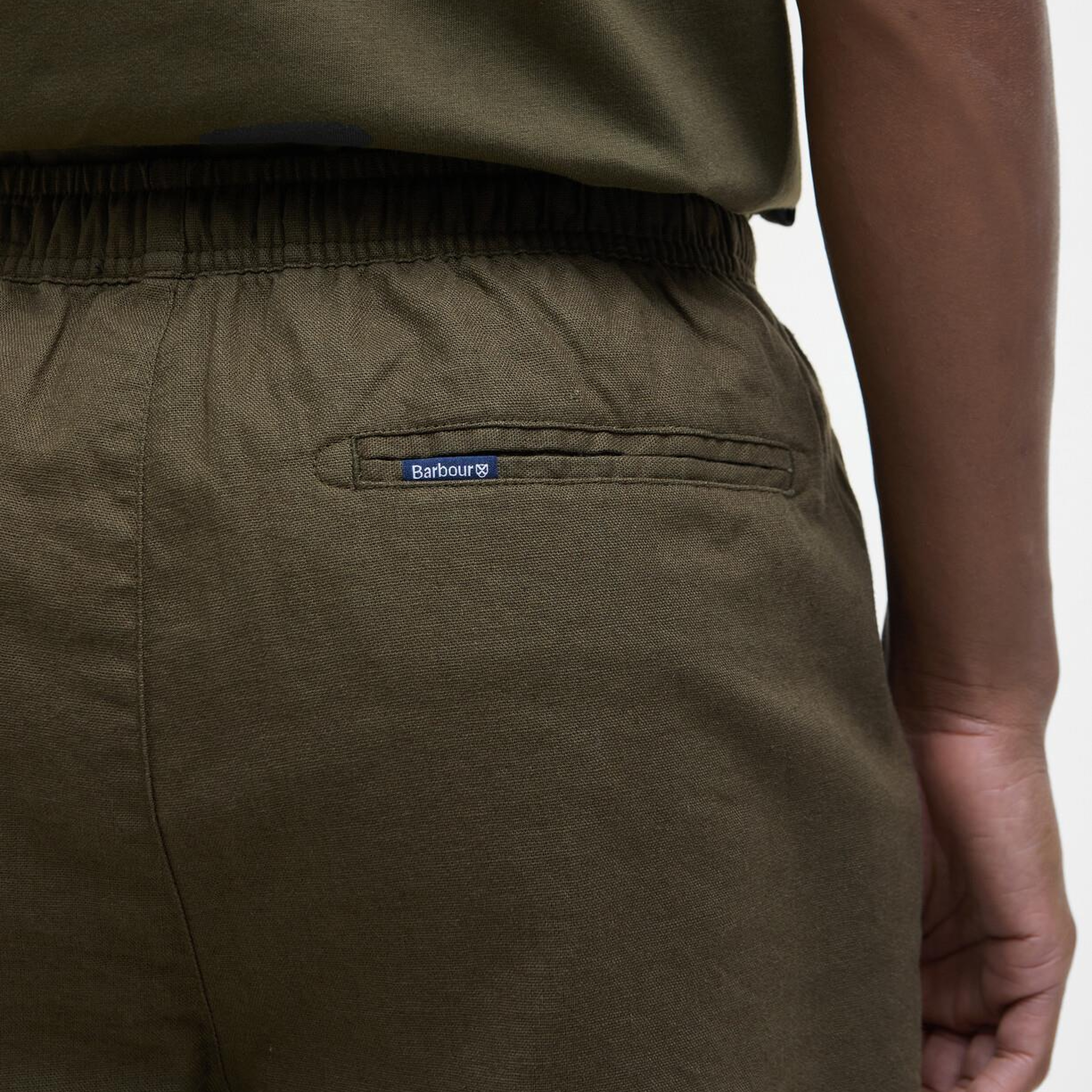 Barbour Cotton Linen Relaxed Şort