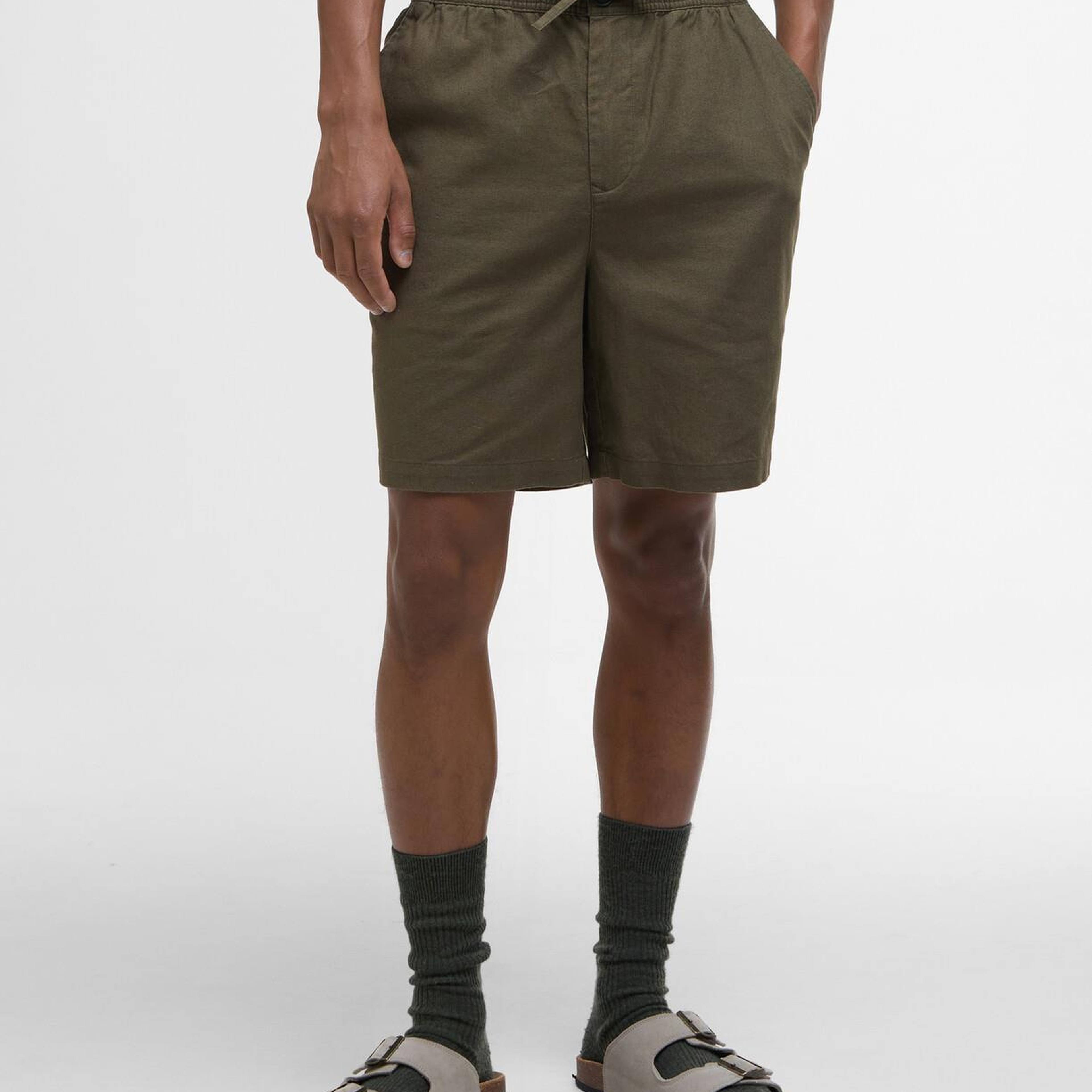 Barbour Cotton Linen Relaxed Şort