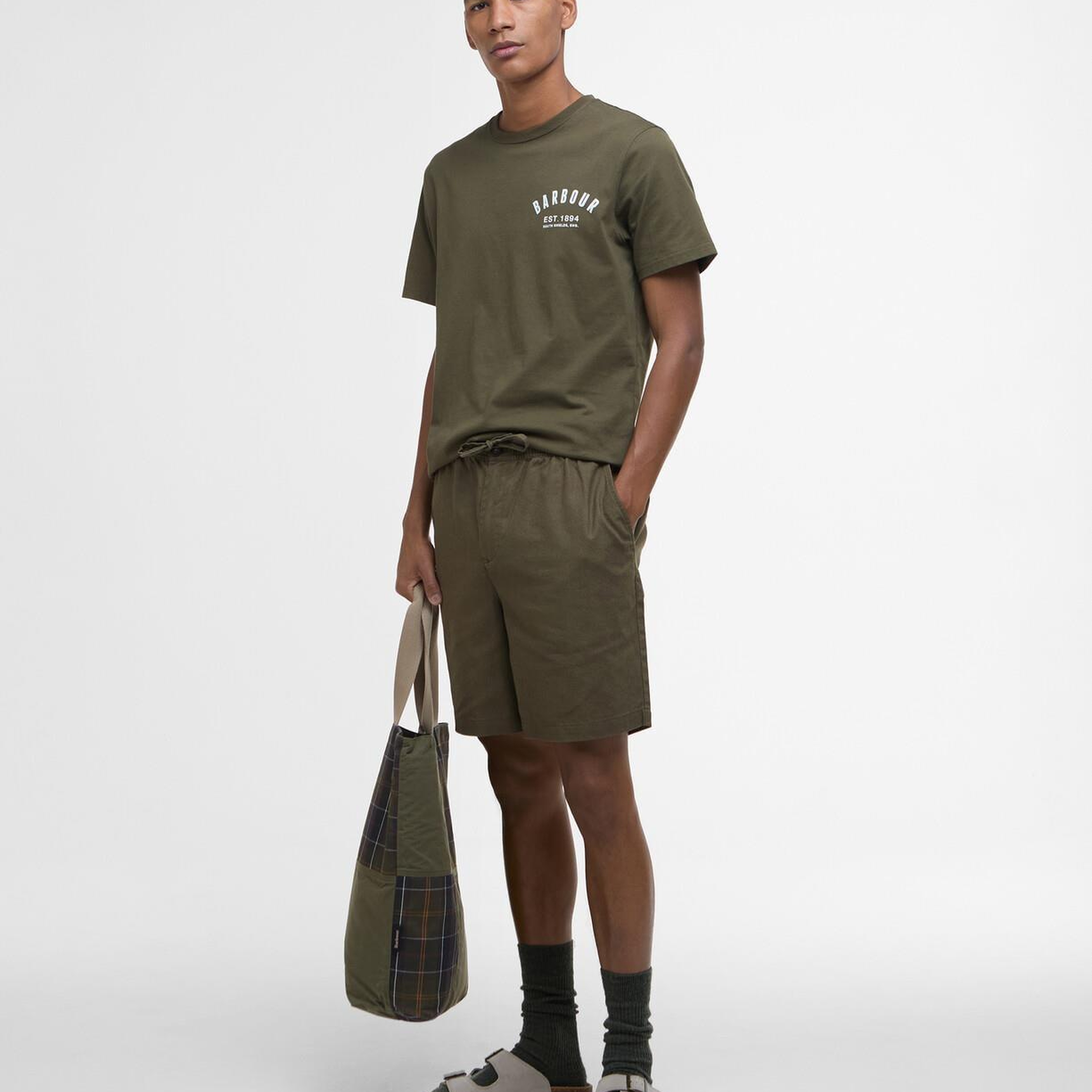 Barbour Cotton Linen Relaxed Şort