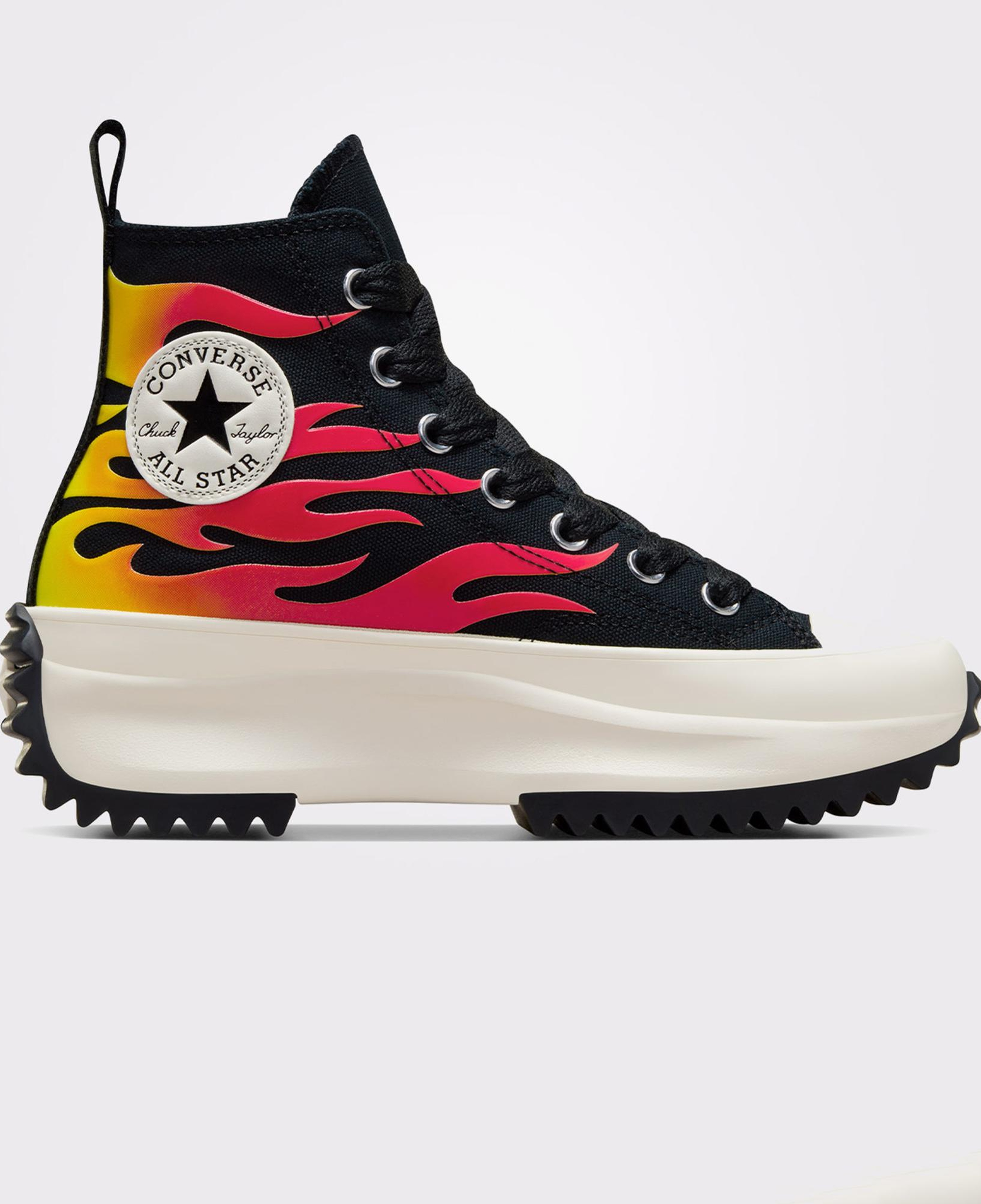 Converse Run Star Hike Unisex Siyah Platform Sneaker