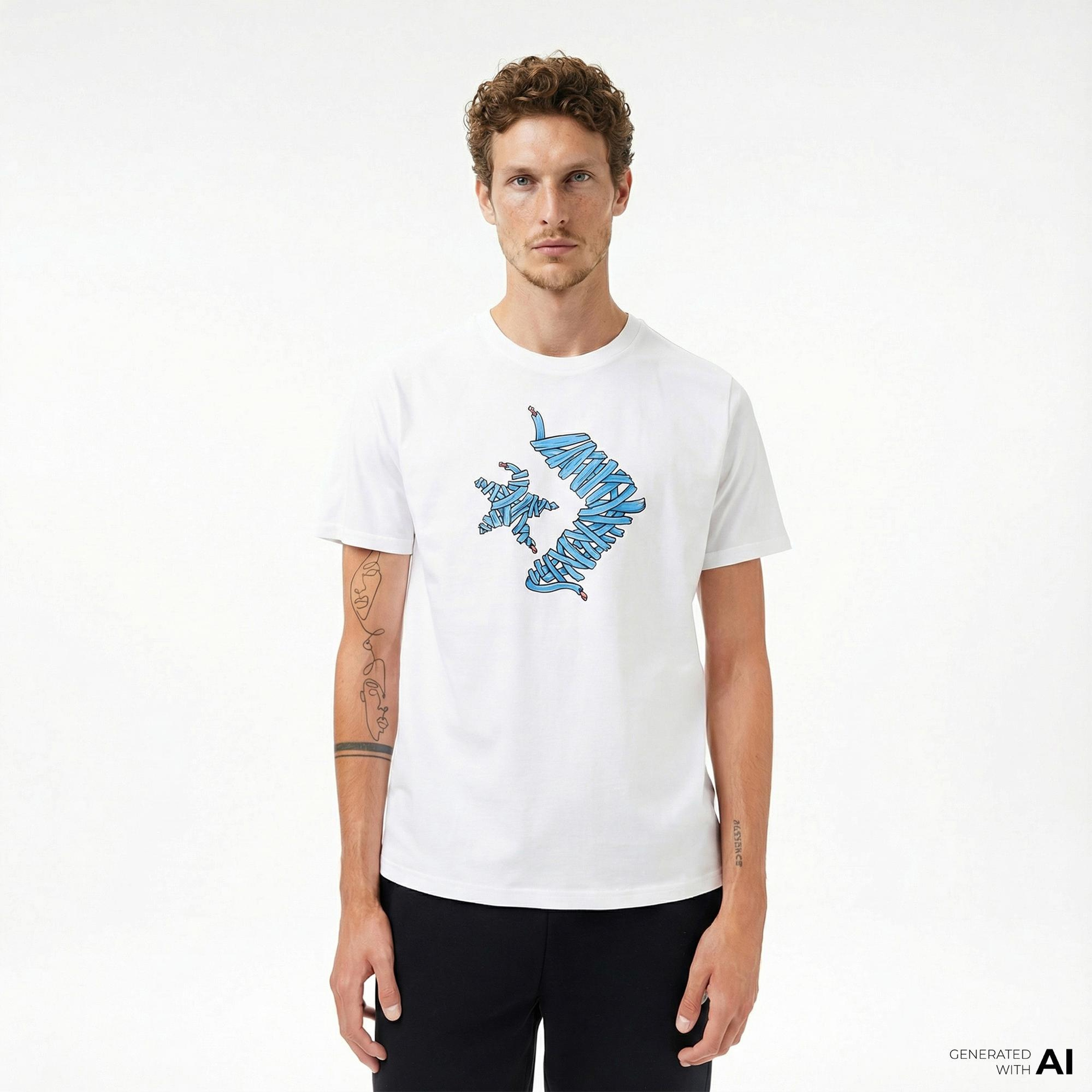 Converse Erkek Beyaz T-Shirt