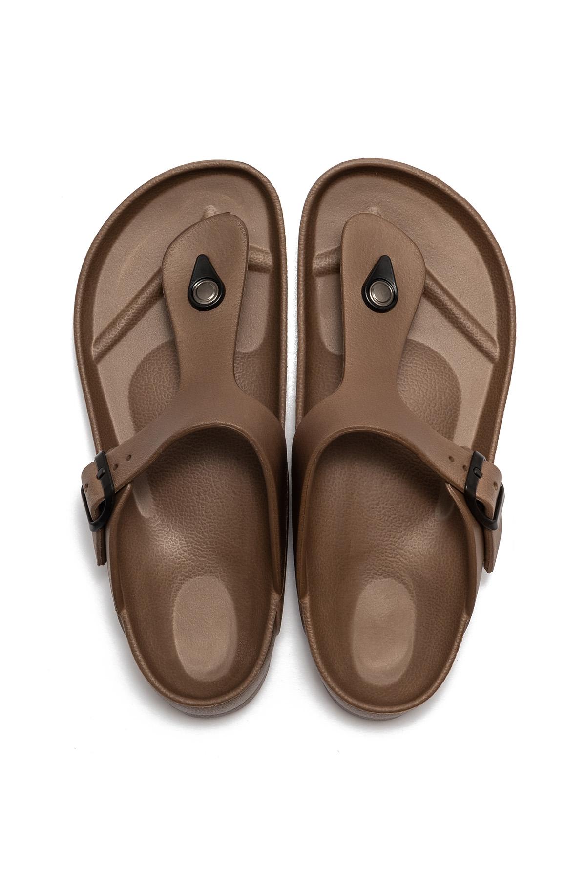 Jude Kadın Parmak Arası Terlik Kahverengi 37/41