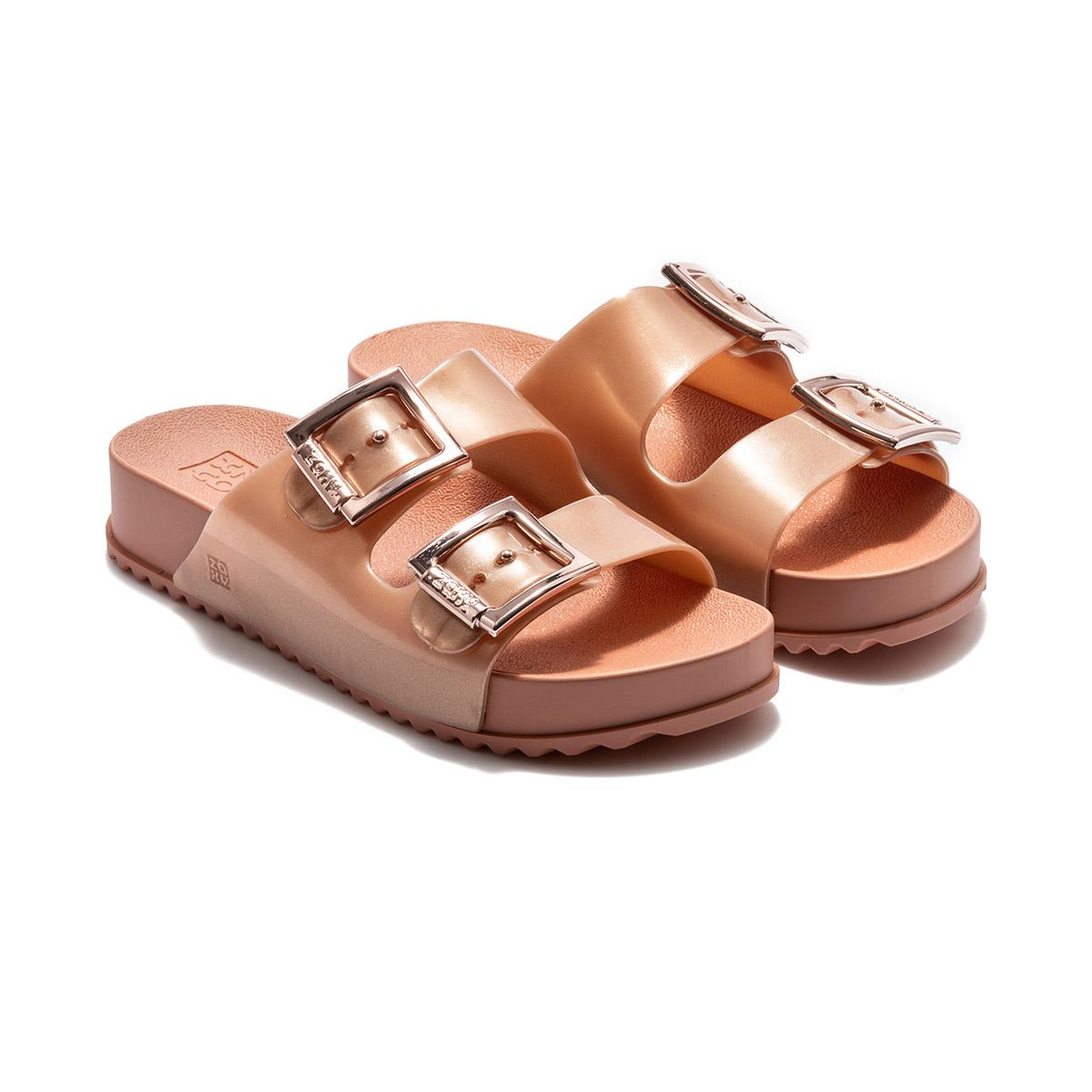 Partner Çift Bantlı Kadın Terlik Pudra 35/42