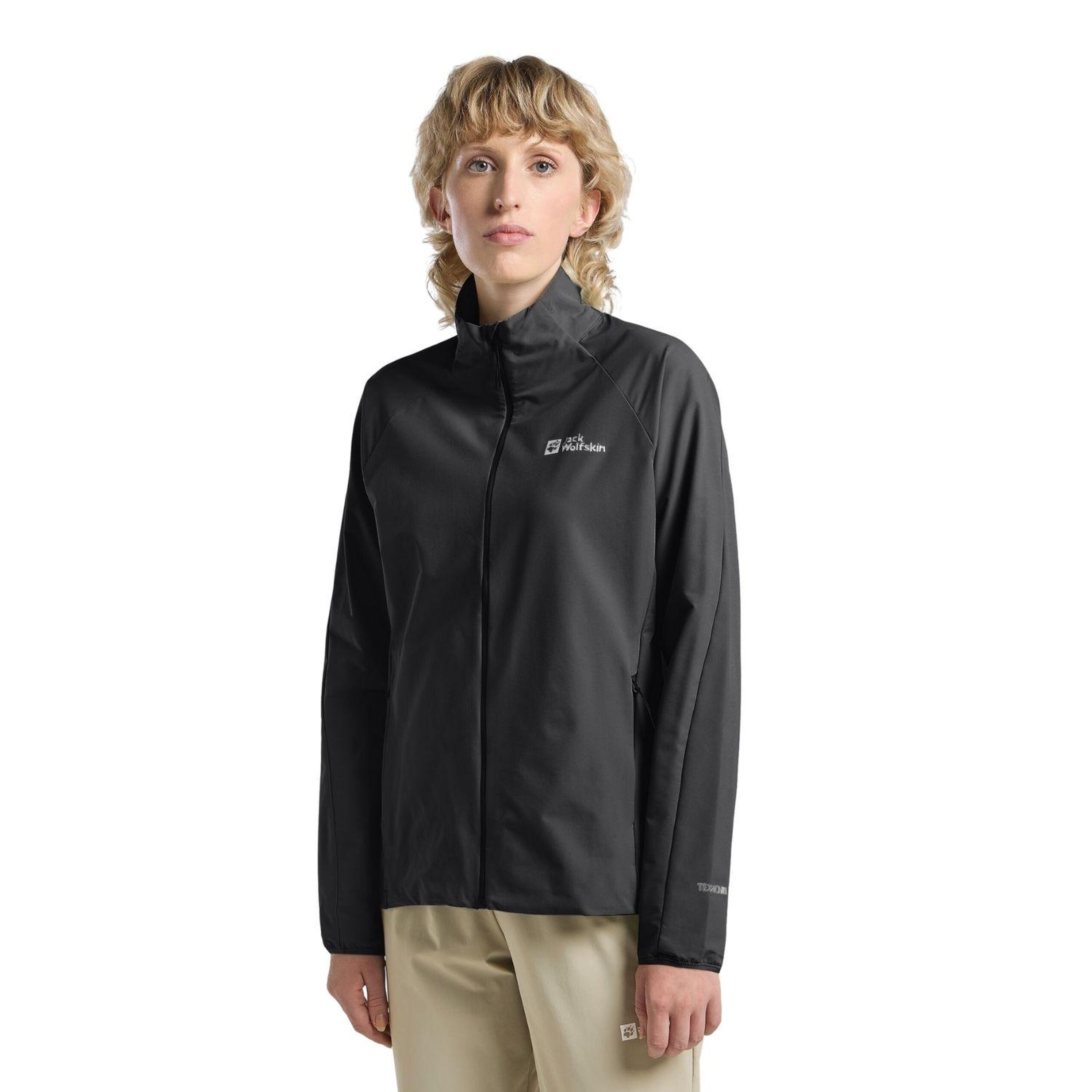 Jack Wolfskin Prelight Stride Kadın Siyah Outdoor Ceketi