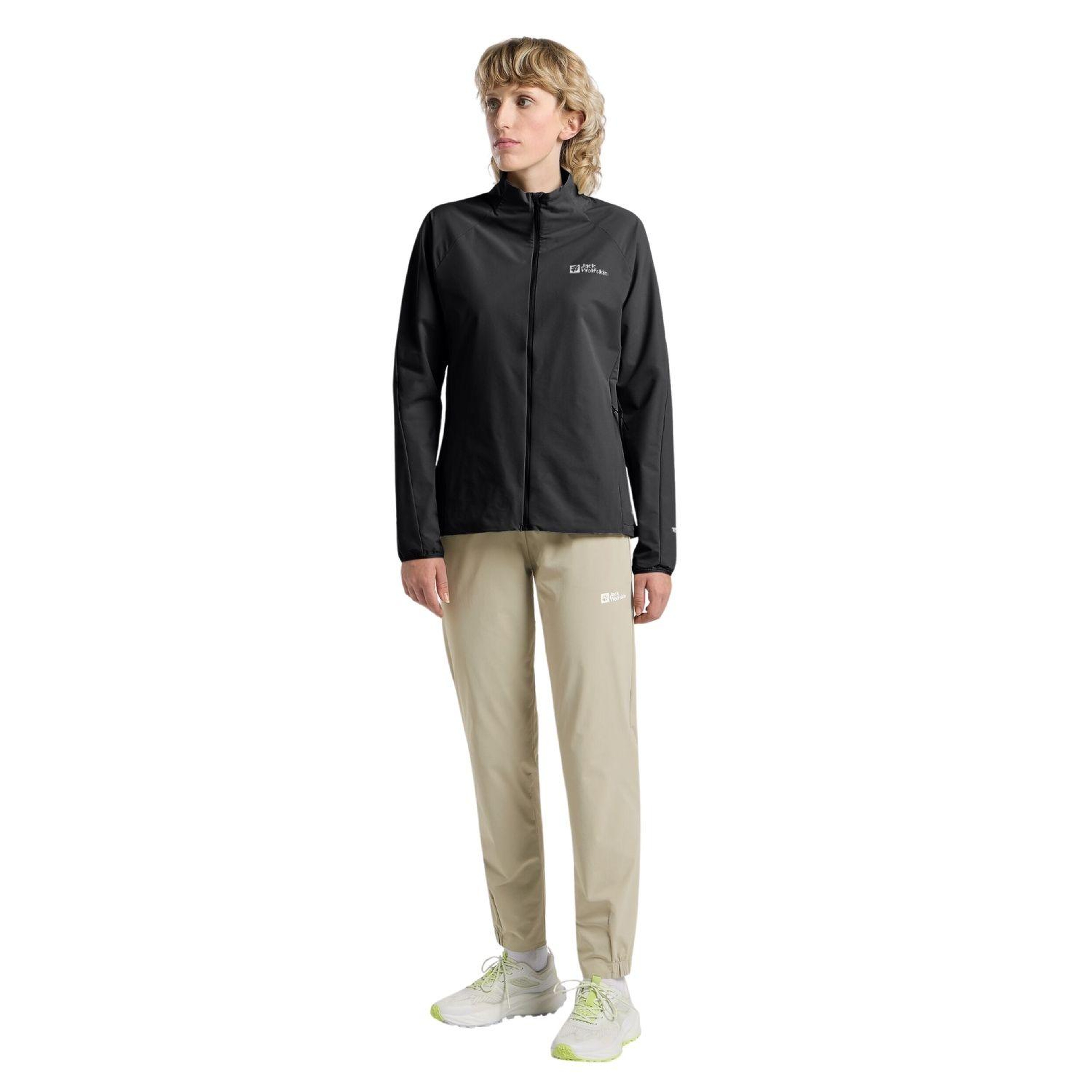 Jack Wolfskin Prelight Stride Kadın Siyah Outdoor Ceketi