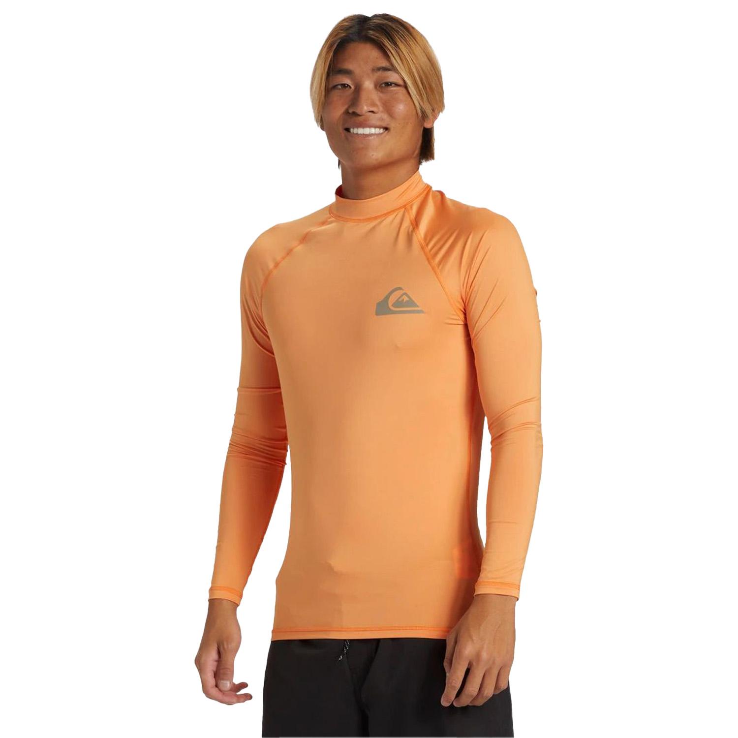 Quiksilver Everyday Upf50 Ls Erkek Turuncu Likra