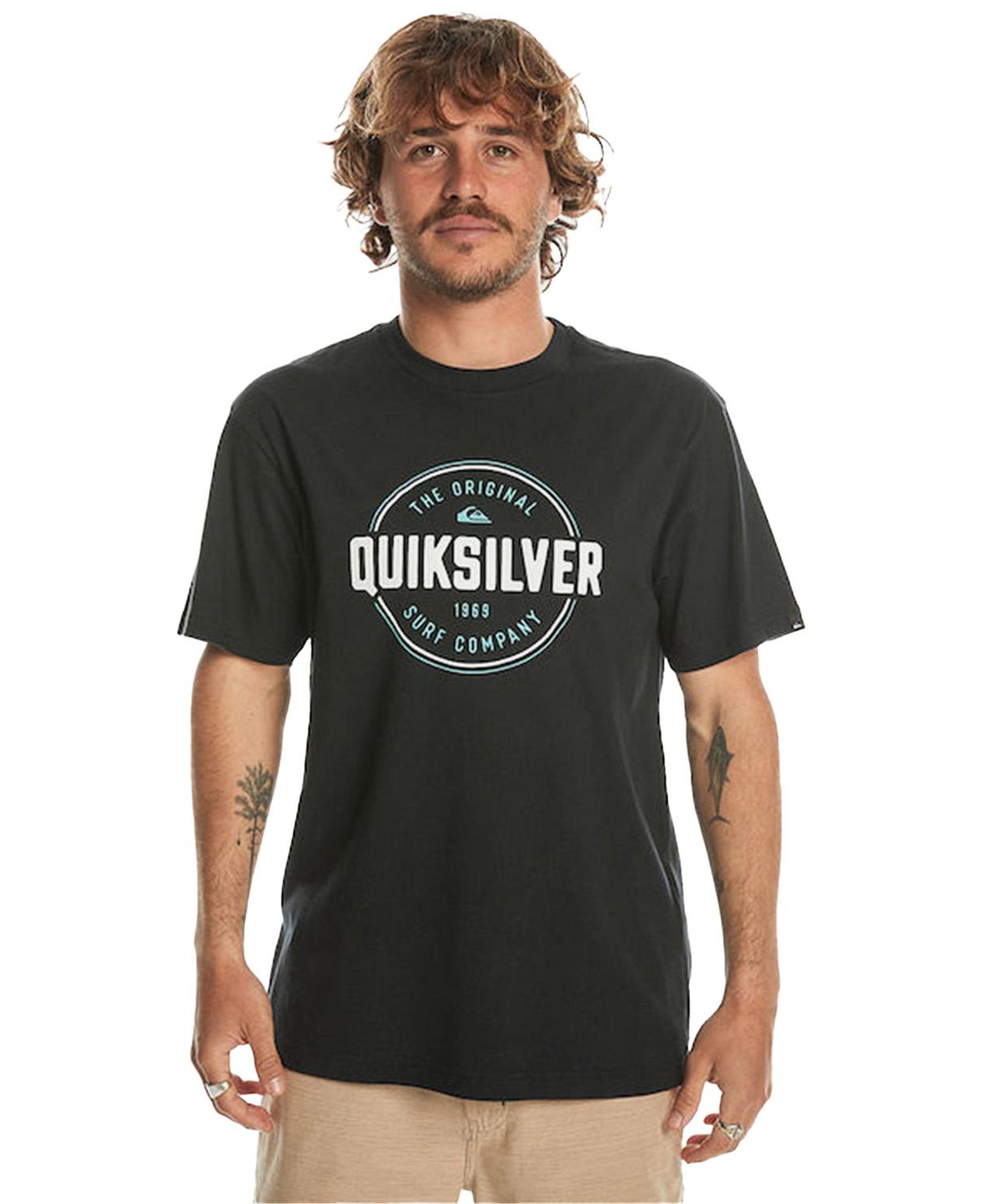 Quiksilver Circle Up Erkek Siyah Tişört