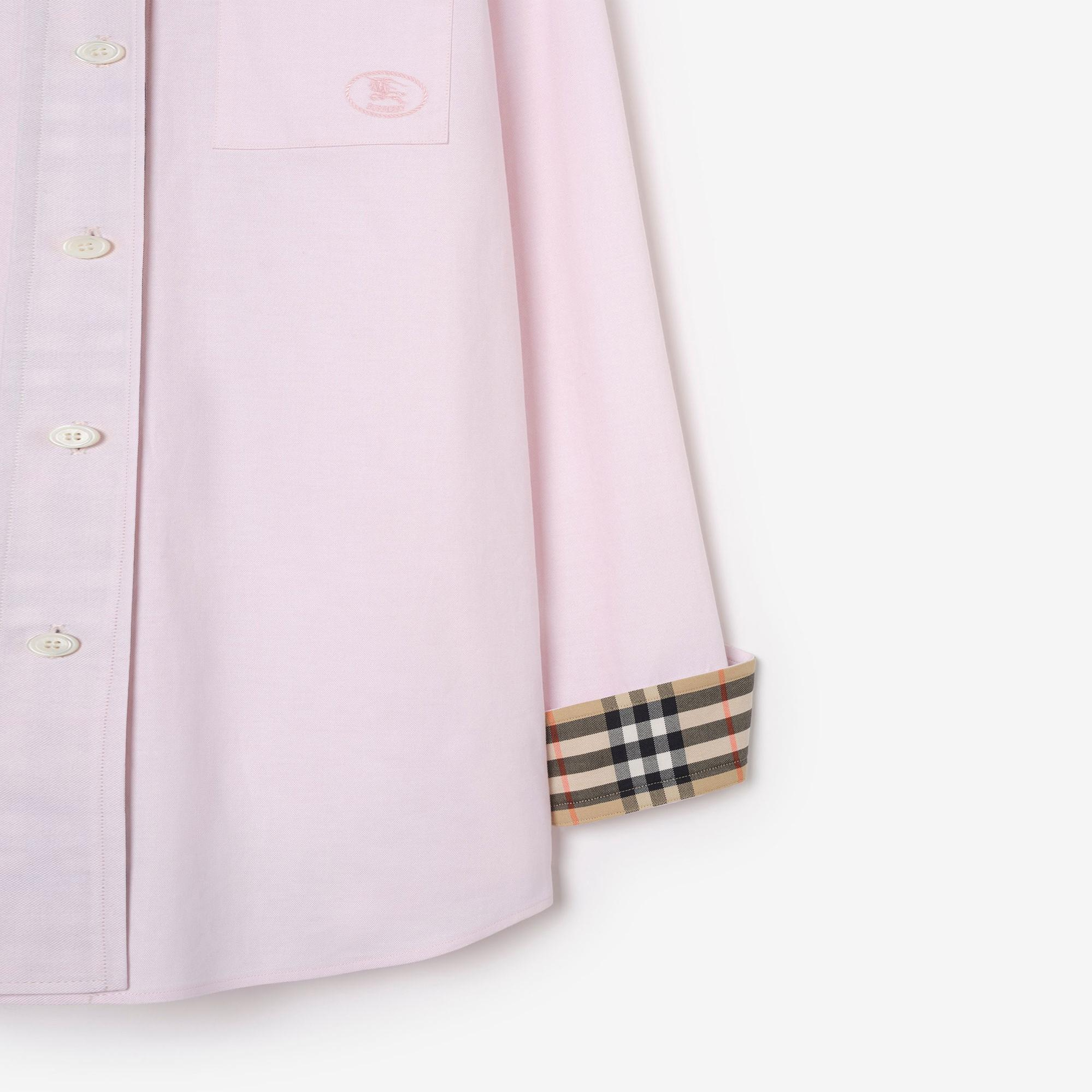 Burberry Relaxed Fit Cotton Oxford Kadın Pembe Gömlek