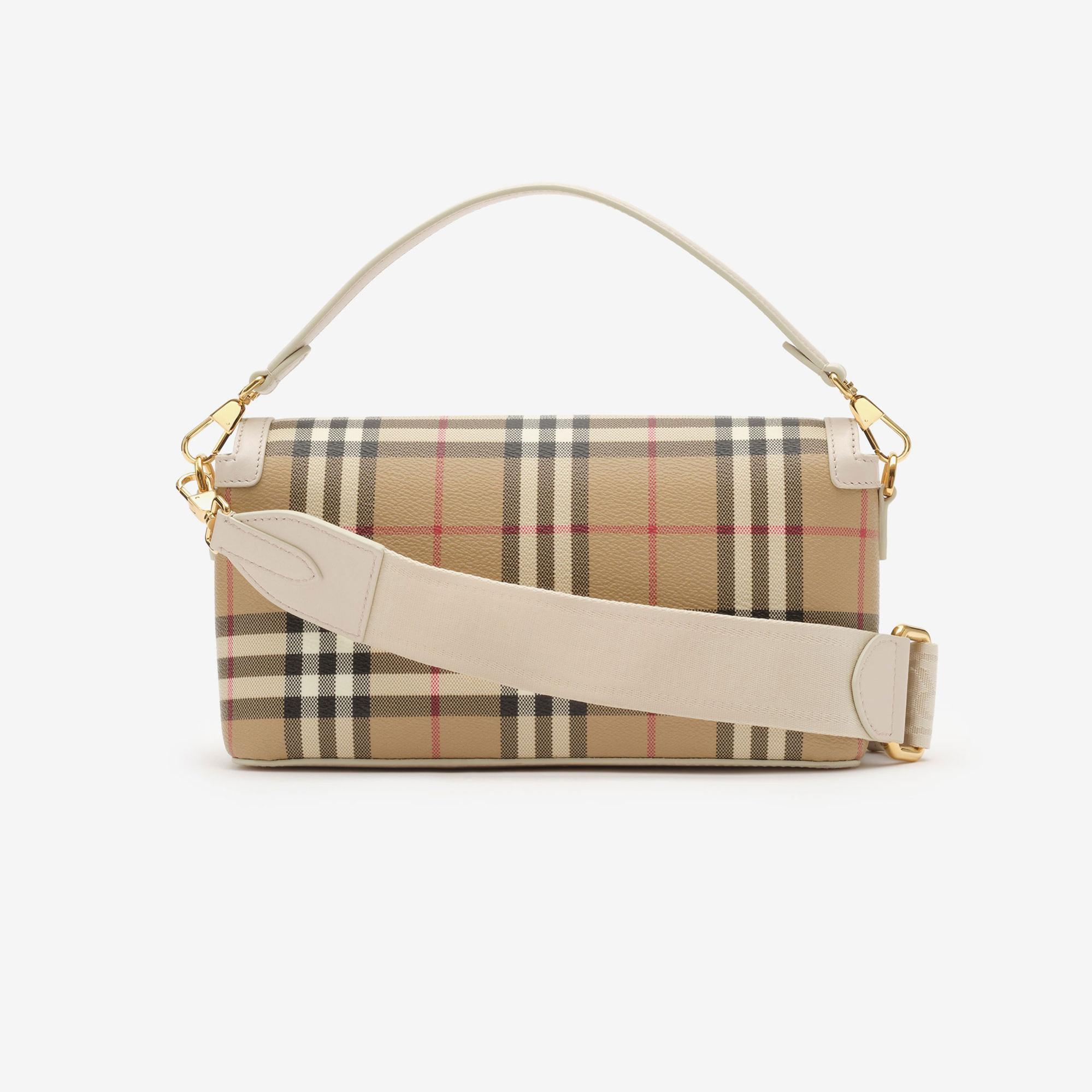 Burberry Top Handle Note Kadın Bej El Çantası