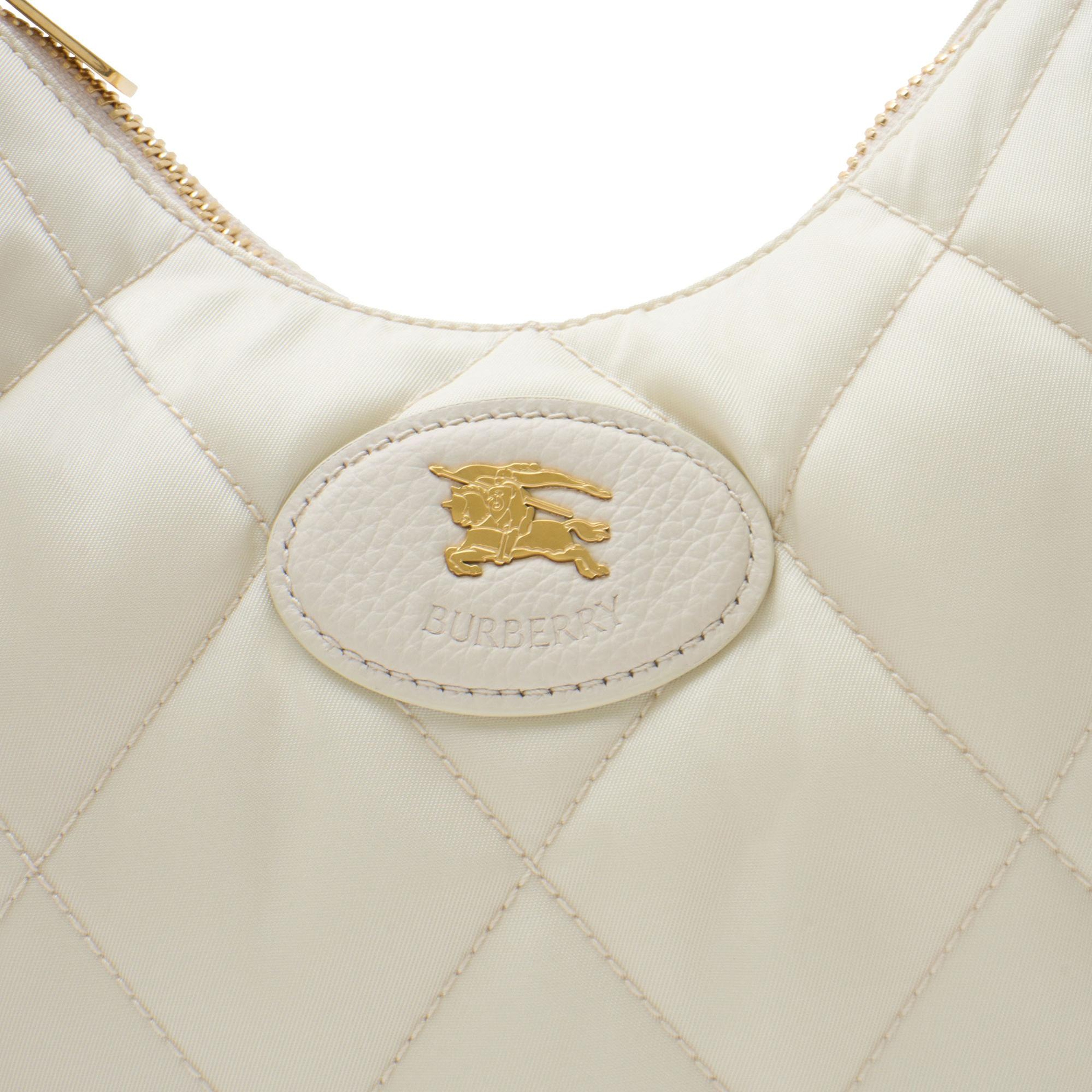 Burberry Horseshoe Kadın Krem El Çantası