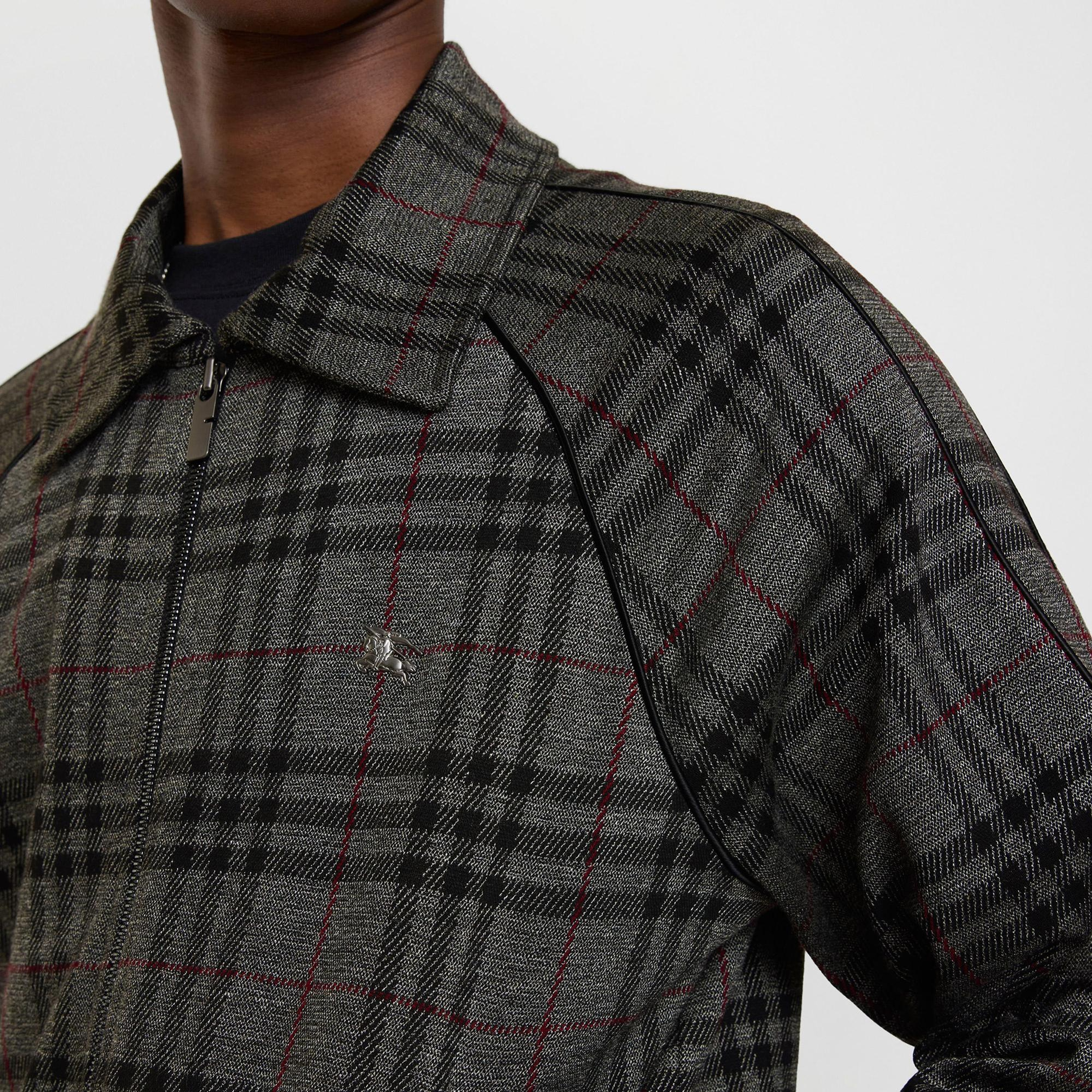 Burberry Check Track Erkek Siyah Polo