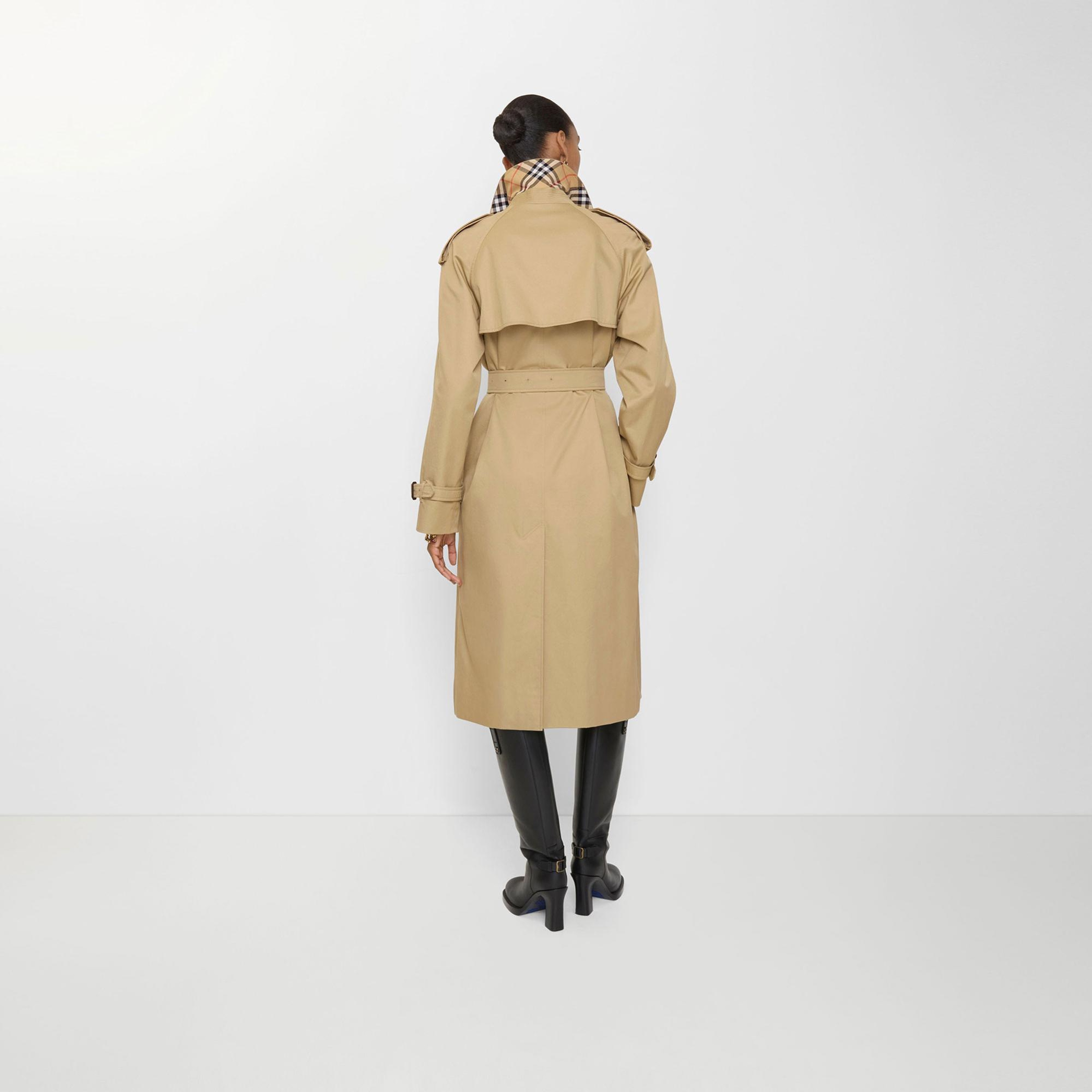 Burberry Long Castleford Kadın Bej Trençkot