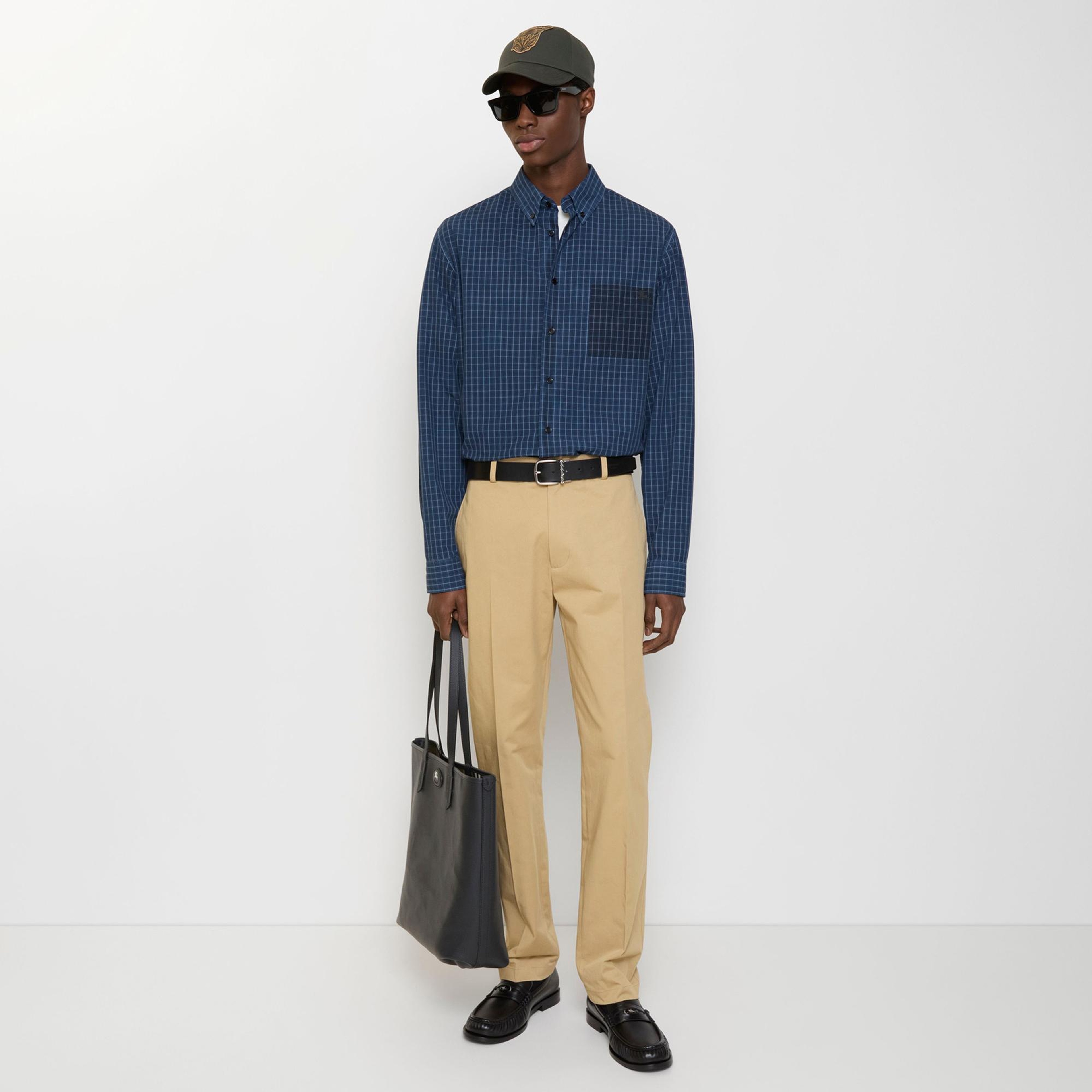 Burberry Cotton Twill Chinos Erkek Bej Pantolon