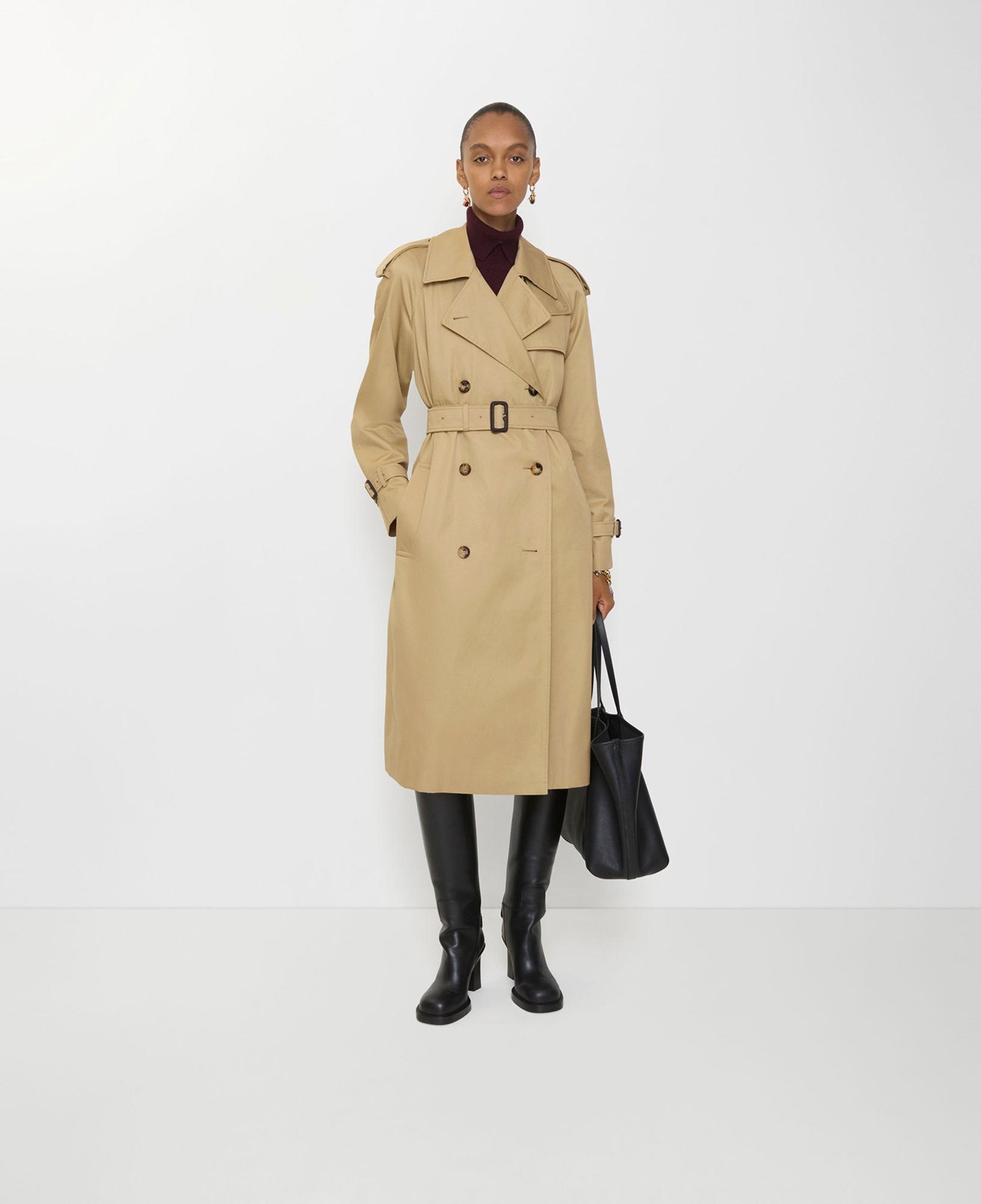 Burberry Long Castleford Kadın Bej Trençkot