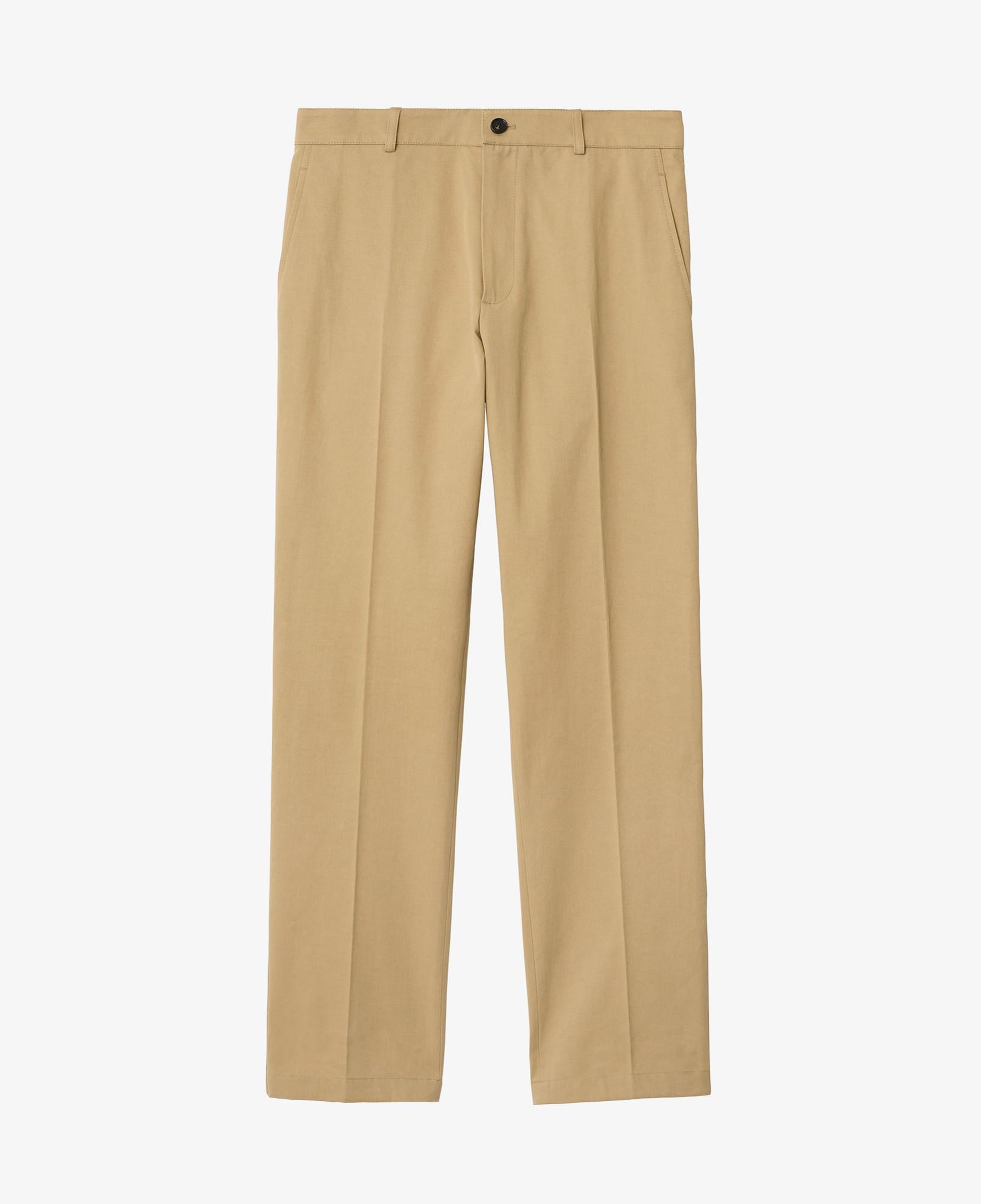Burberry Cotton Twill Chinos Erkek Bej Pantolon
