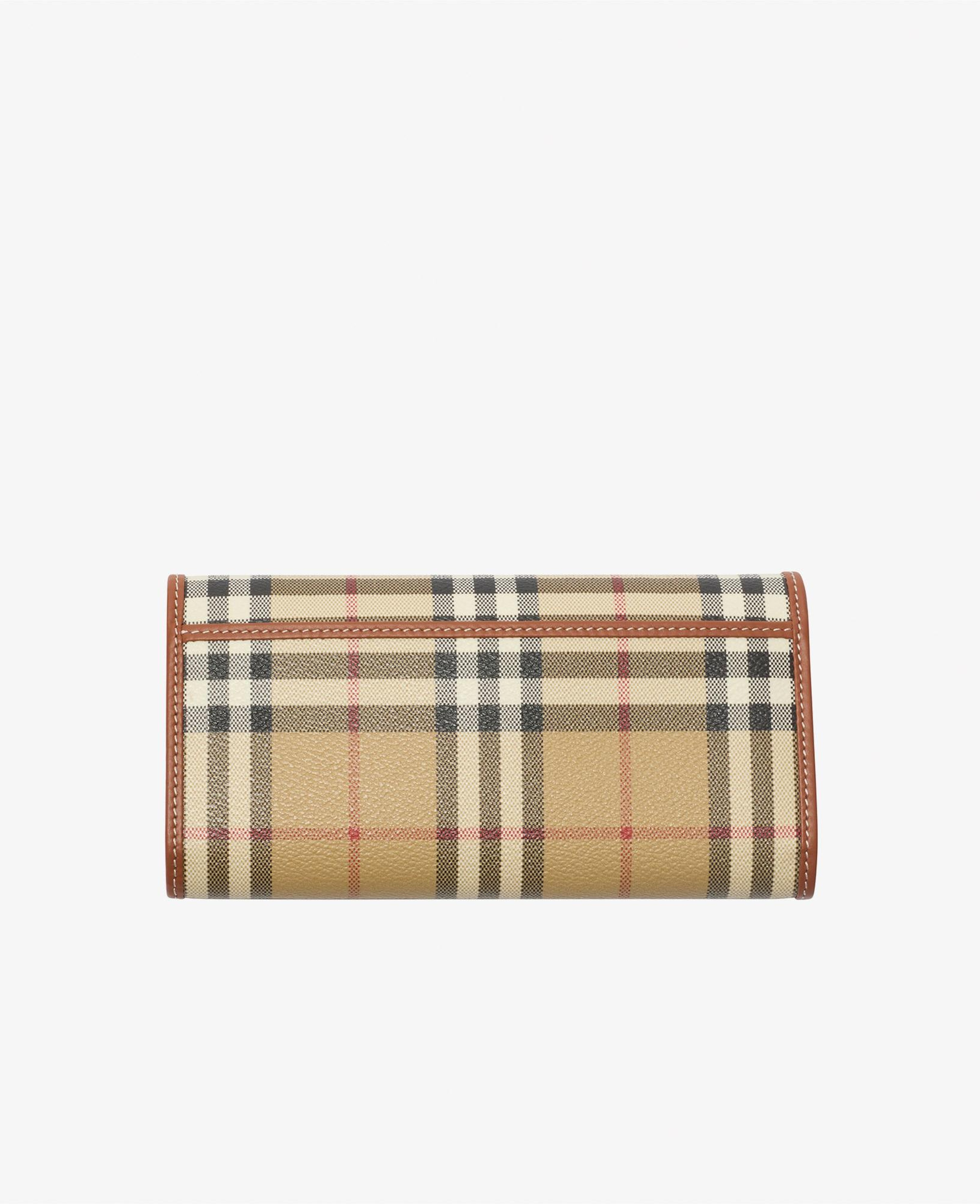 Burberry Check Continental Kadın Bej Cüzdan