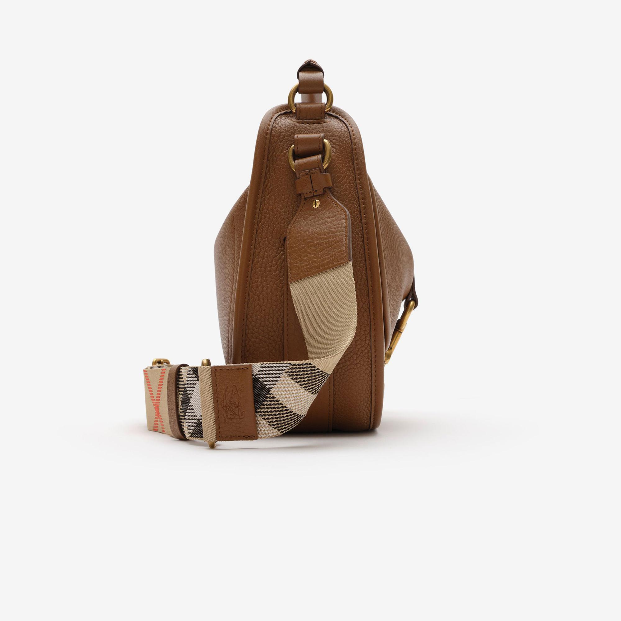 Burberry Small B Clip Messenger Kadın Kahverengi El Çantası