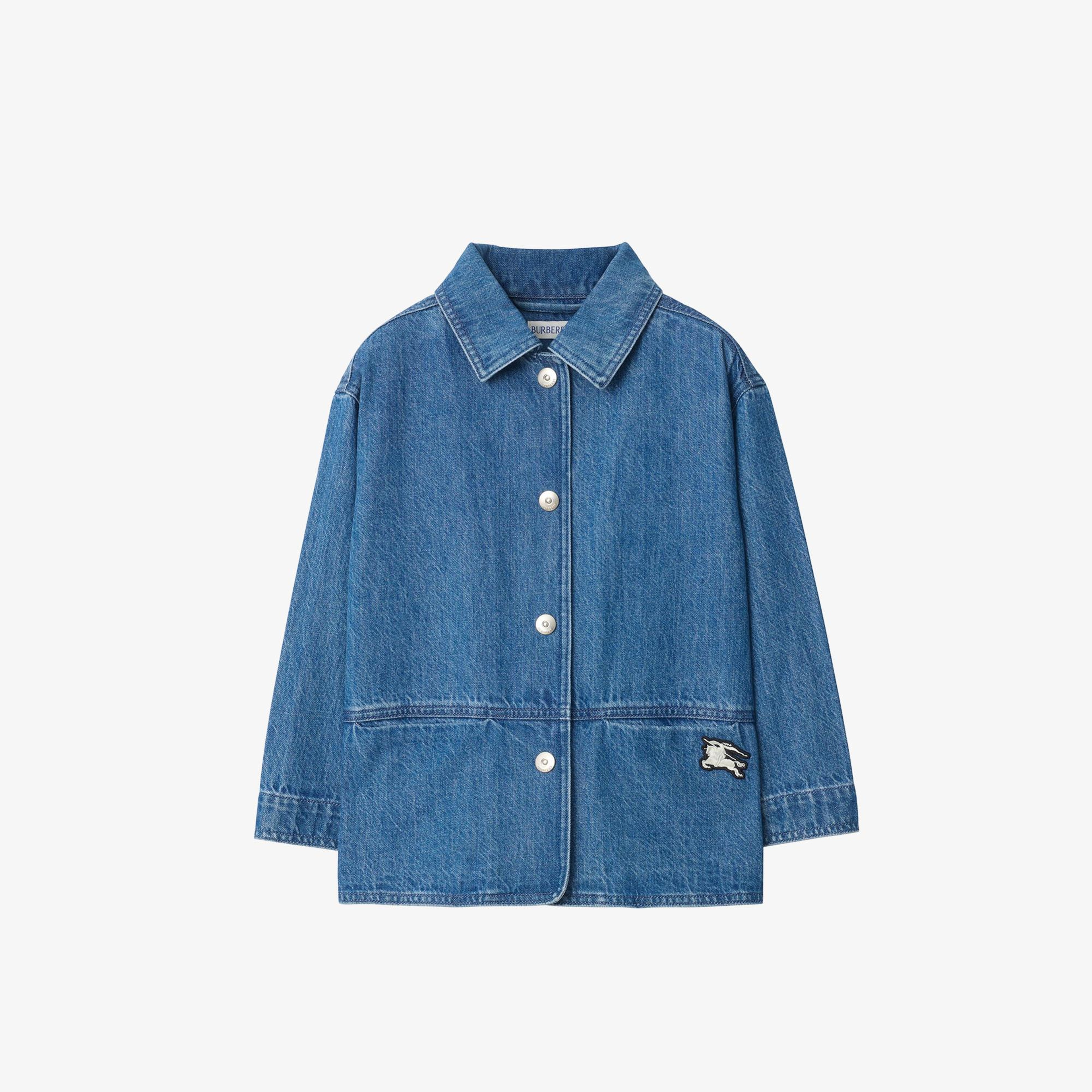 Burberry Denim Çocuk Mavi Mont