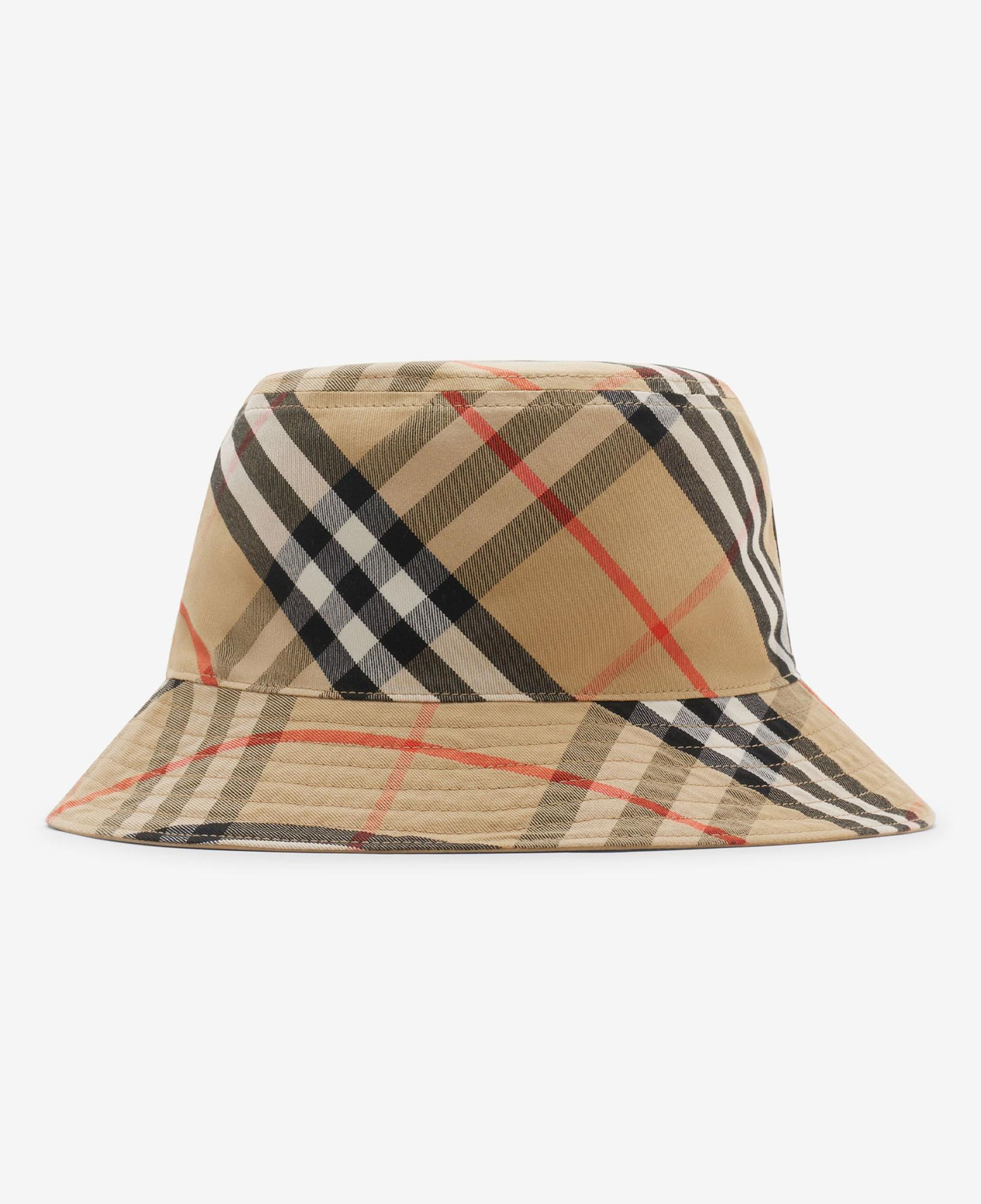 Burberry Reversible Gabardine Bucket Erkek Krem Şapka