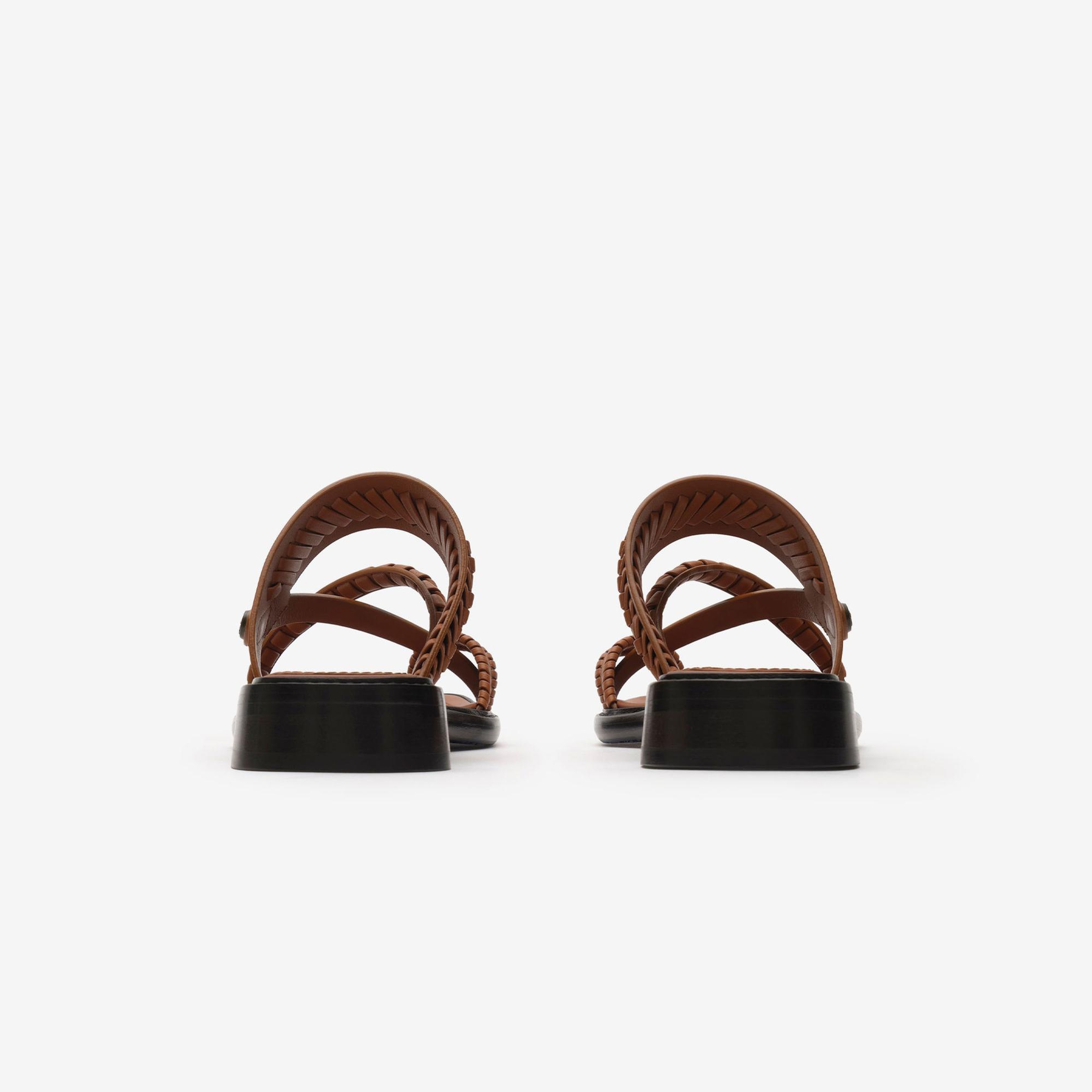 Burberry Kadın Kahverengi Sandalet