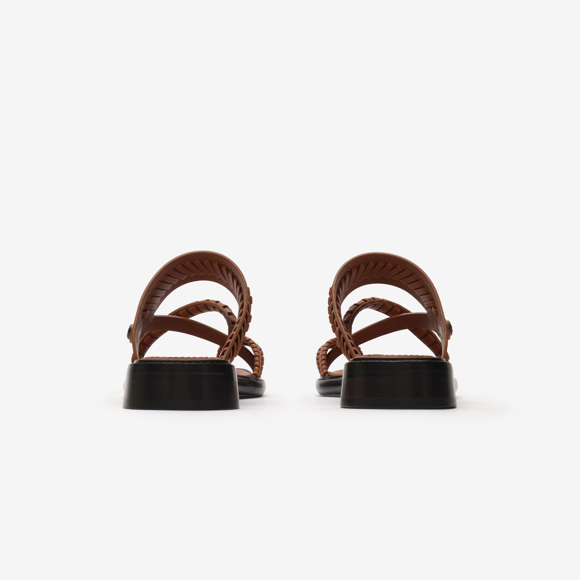 Burberry Kadın Kahverengi Sandalet