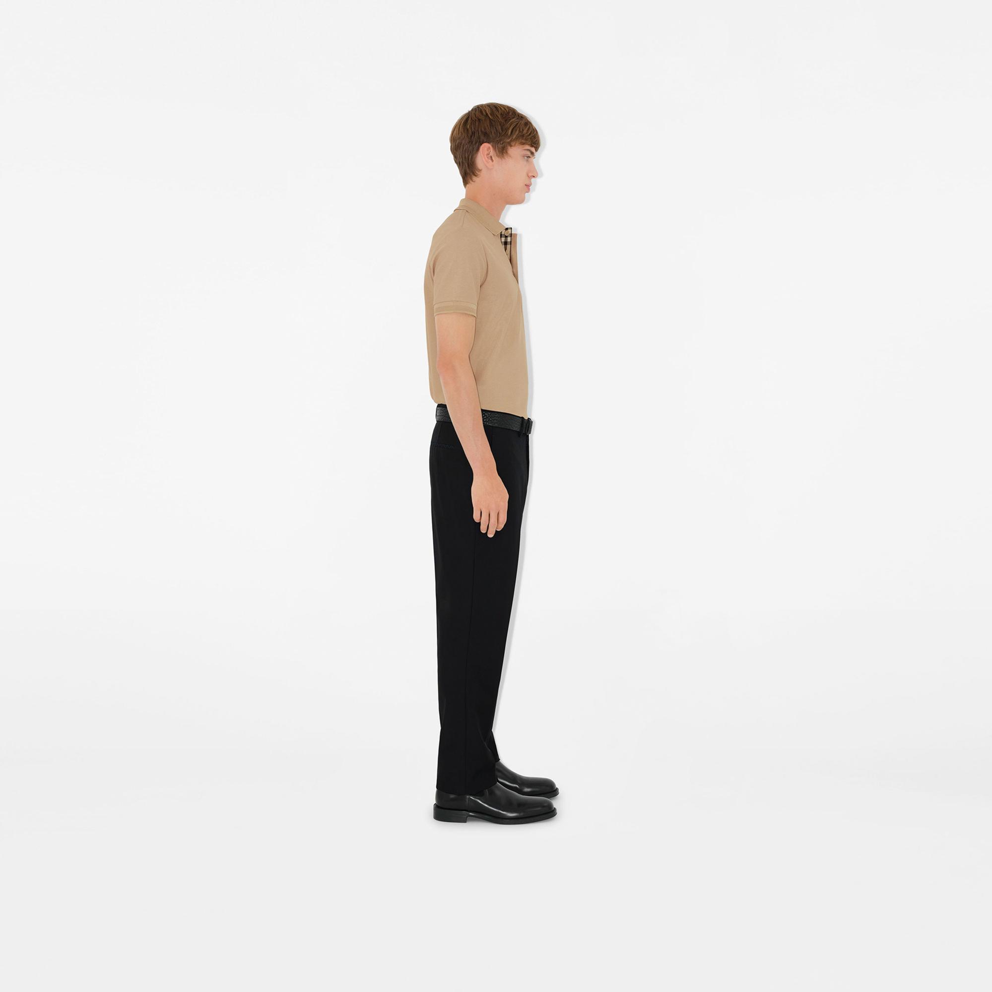 Burberry Cotton Erkek Bej Polo
