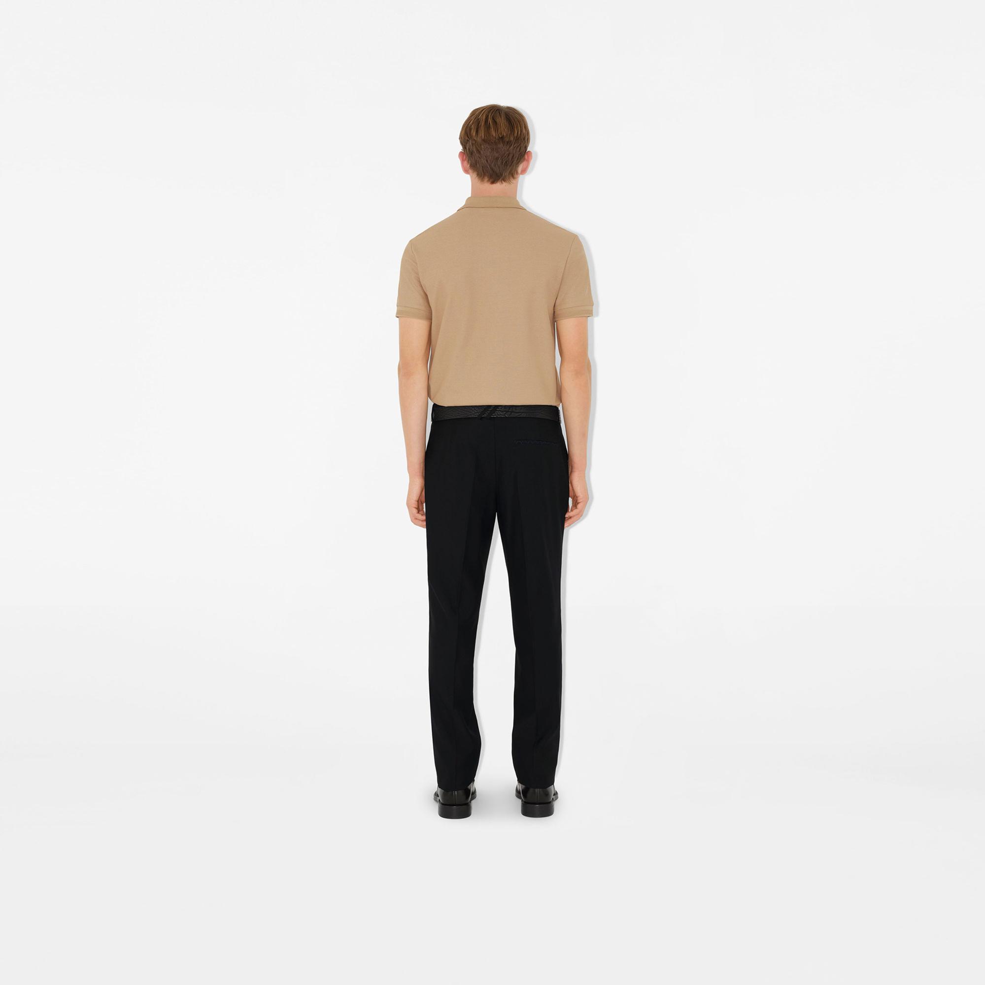 Burberry Cotton Erkek Bej Polo