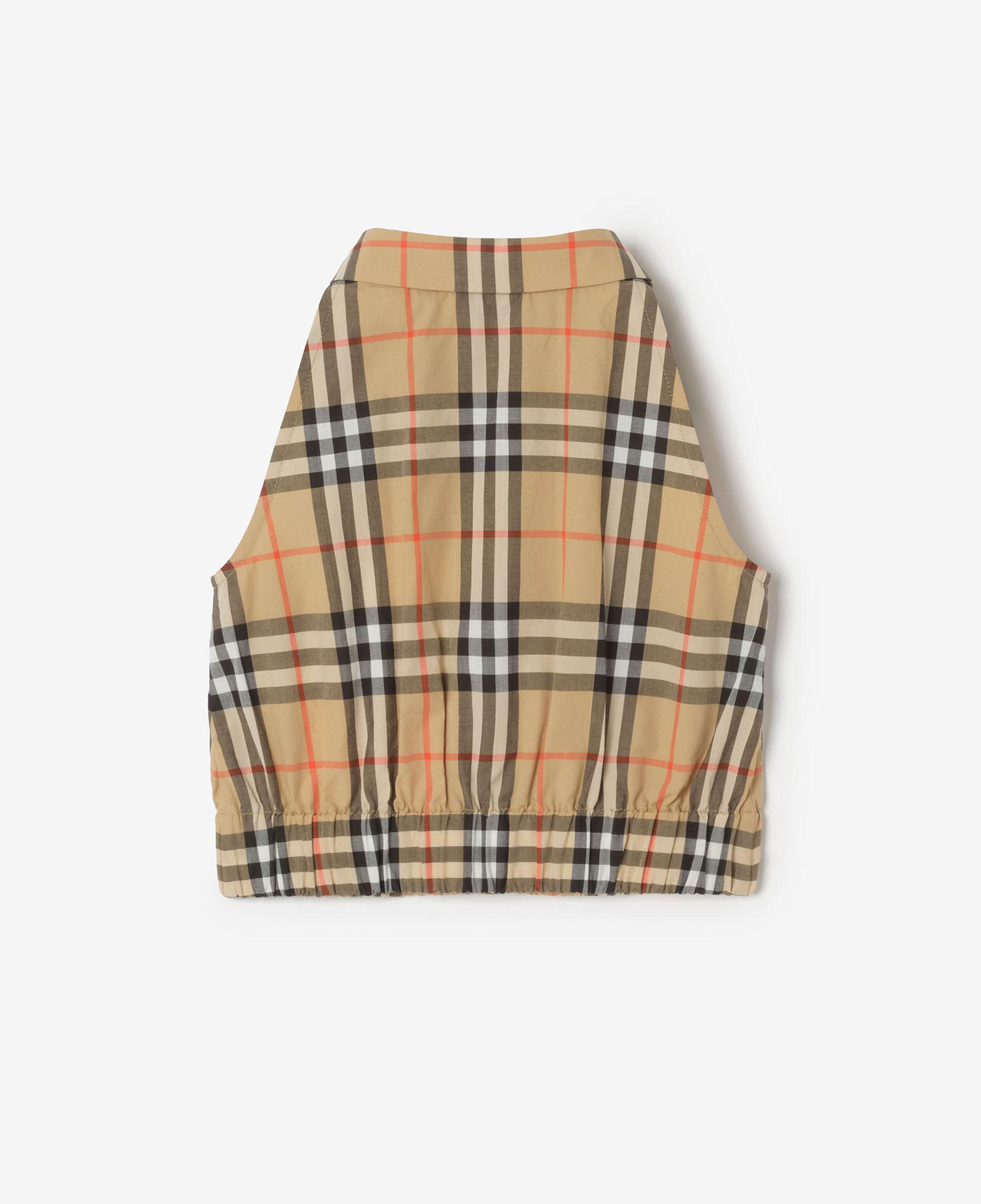 Burberry Check Cotton Çocuk Bej Gömlek