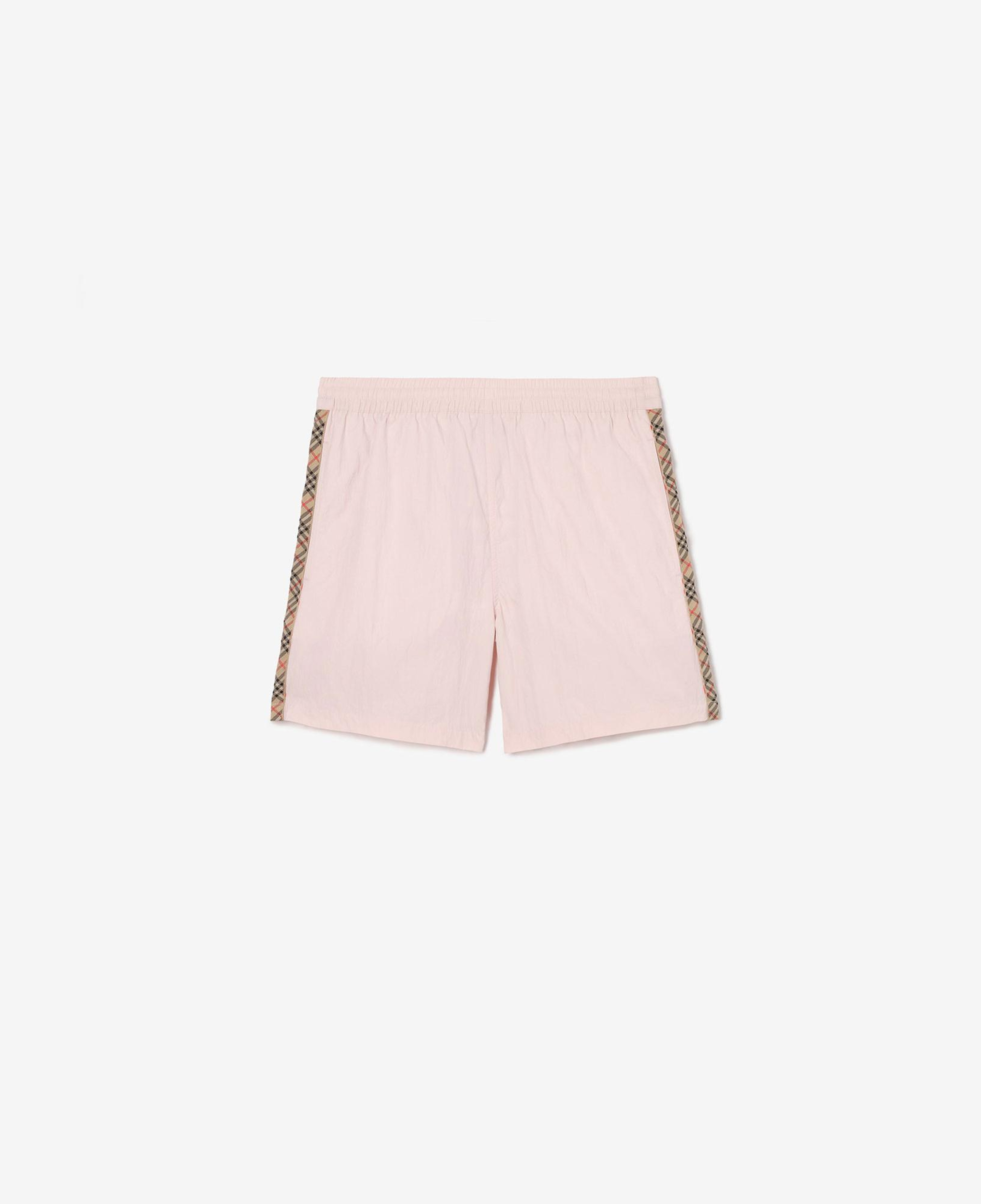 Burberry Check Trim Erkek Pembe Deniz Şortu